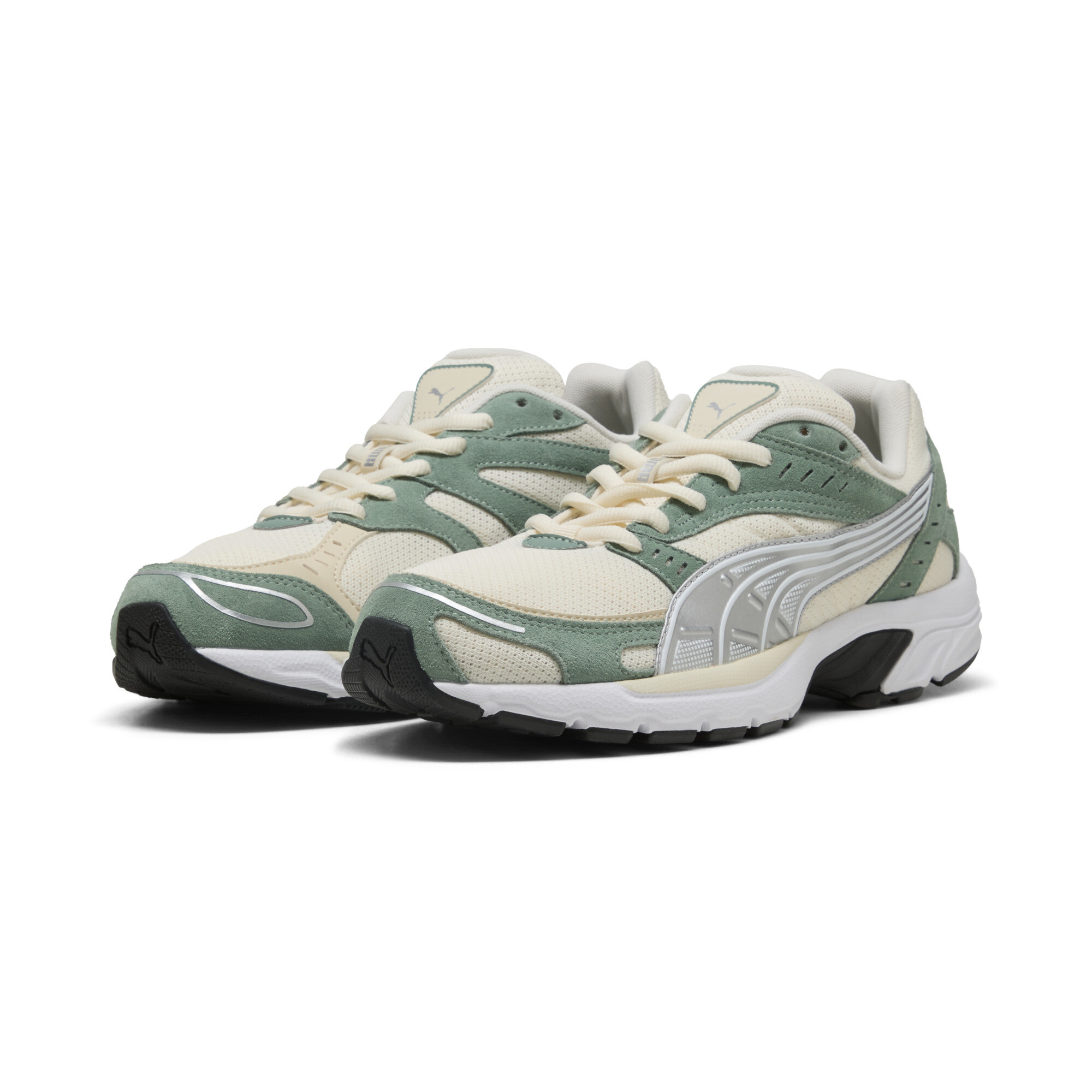 PUMA C25K uniseks sneakers, Groen/Zilver, Maat 40 thumbnail 6