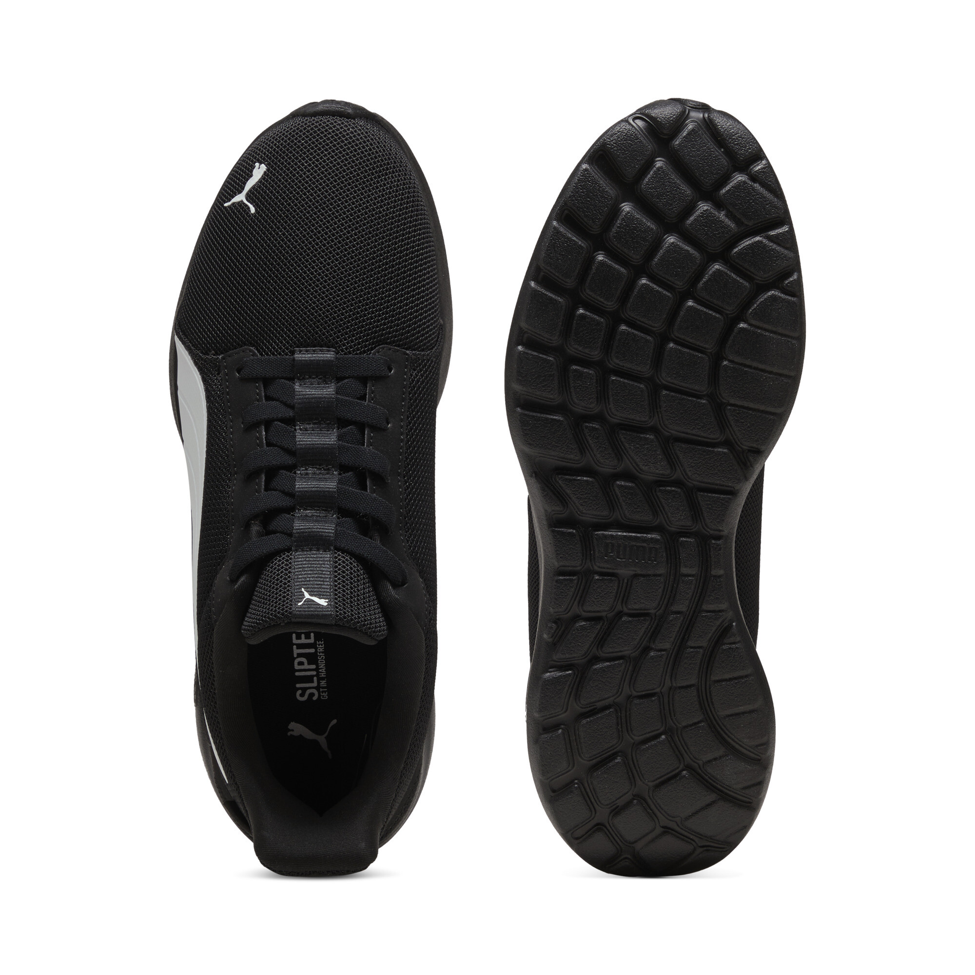 PUMA Softride Cosmic SLIPTECHâ¢ uniseks sneakers, Zwart/Wit, Maat 41 thumbnail 4