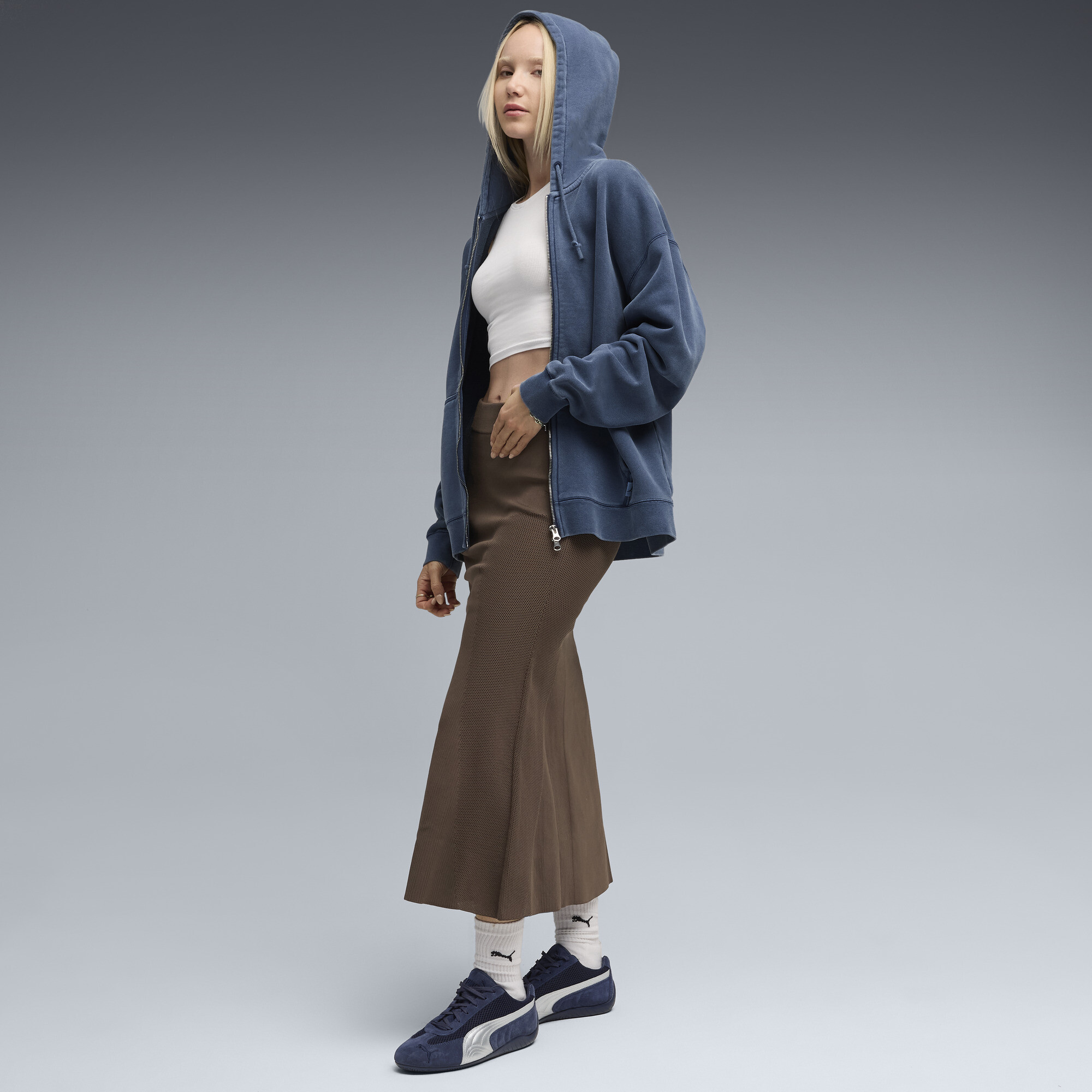 PUMA Speedcat Premium sneakers uniseks, Blauw/Zilver, Maat 44,5 thumbnail 7