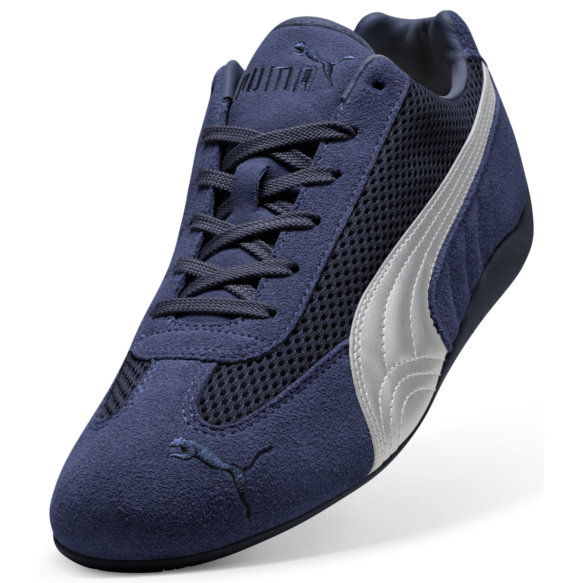 PUMA Speedcat Premium sneakers uniseks, Blauw/Zilver, Maat 44,5 thumbnail 2