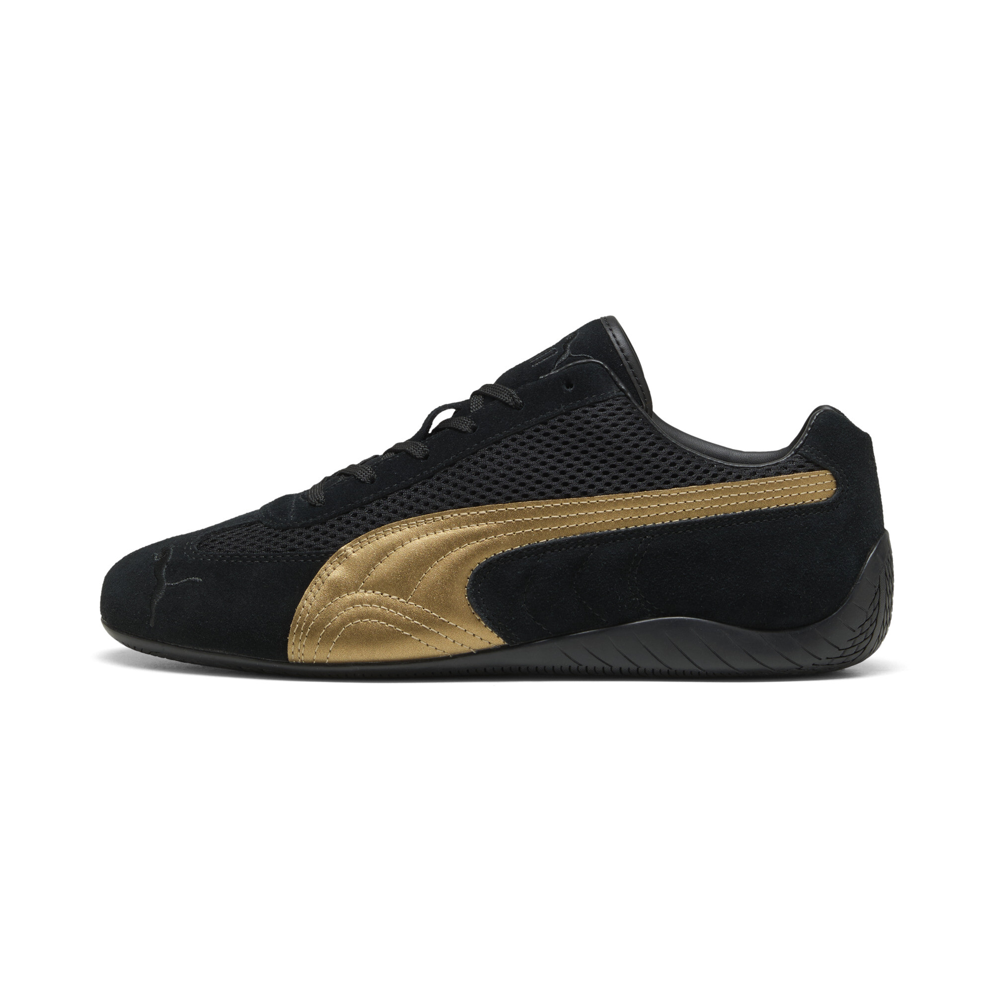PUMA Speedcat Premium sneakers uniseks, Zwart/Goud, Maat 44,5