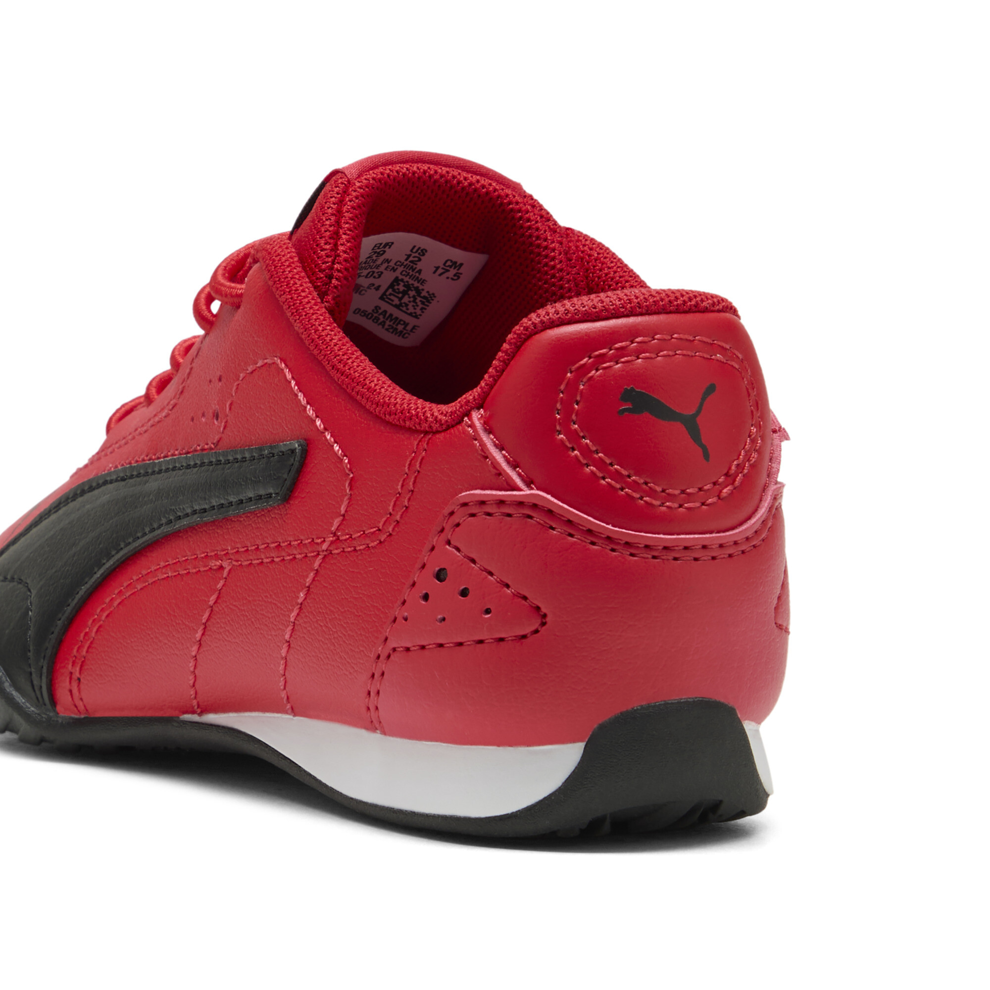 PUMA Catch sneakers, Zwart/Rood, Maat 32 thumbnail 5