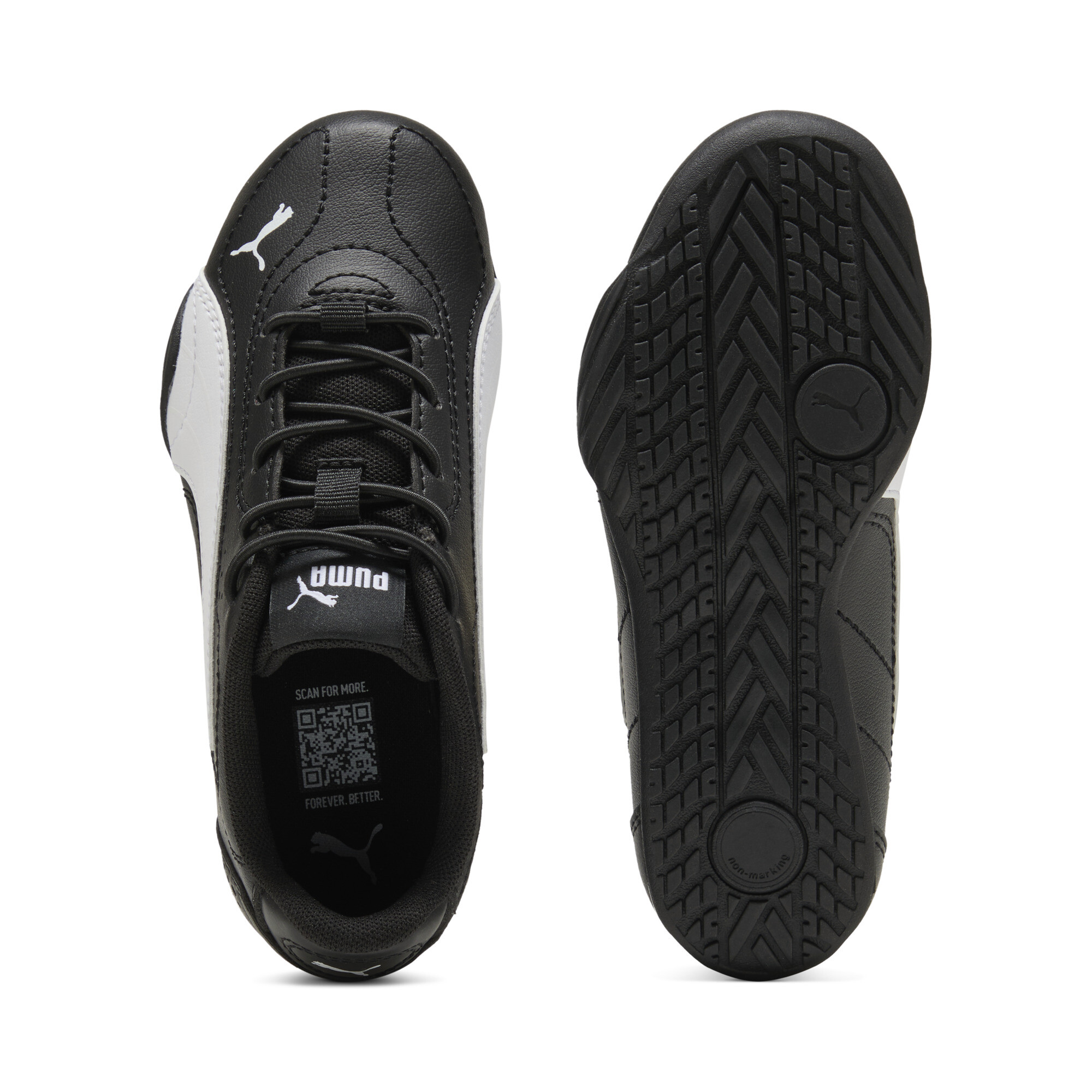 PUMA Catch sneakers, Zwart/Wit, Maat 30 thumbnail 4