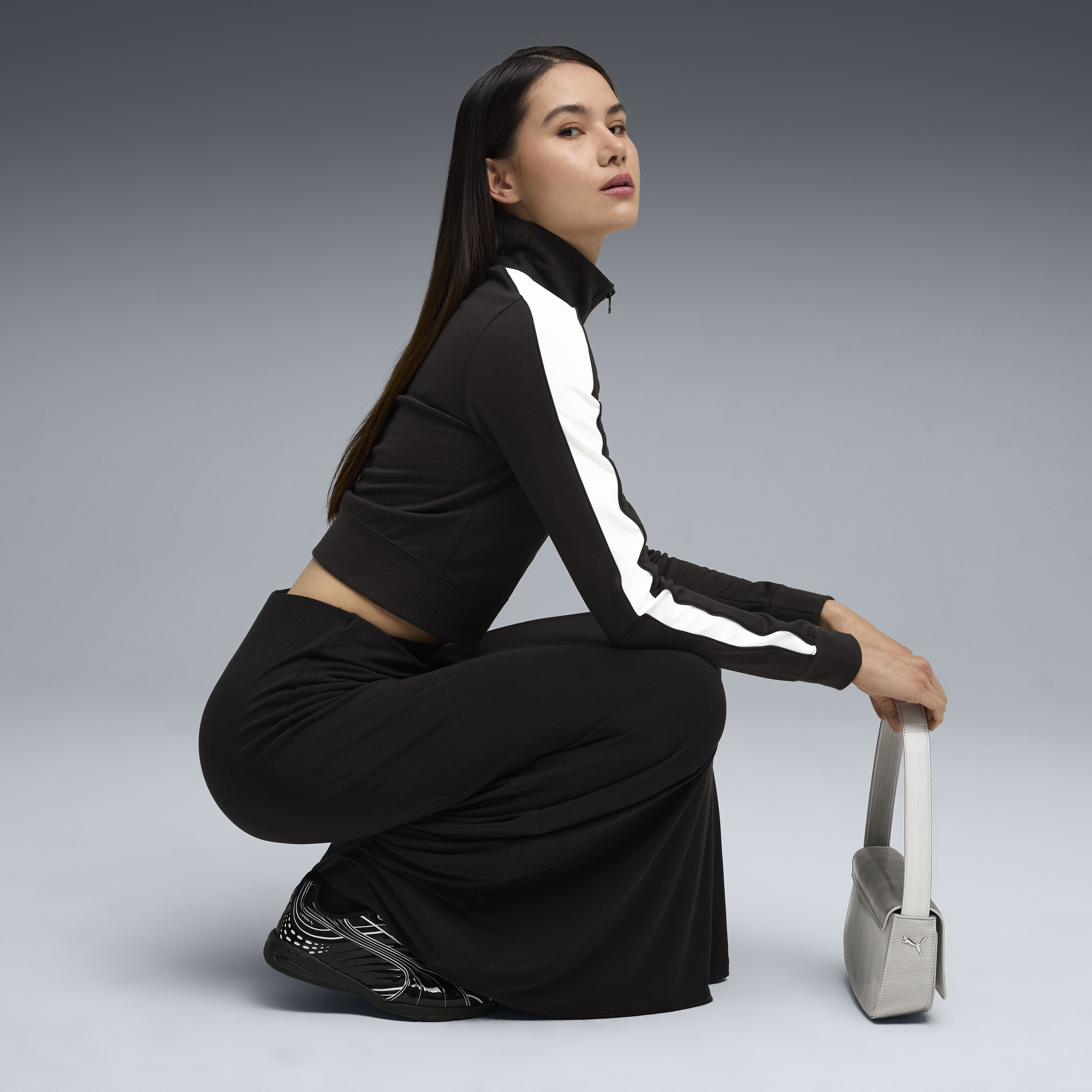 PUMA V-S2 glossy sneakers voor Dames, Zwart, Maat 39 thumbnail 7