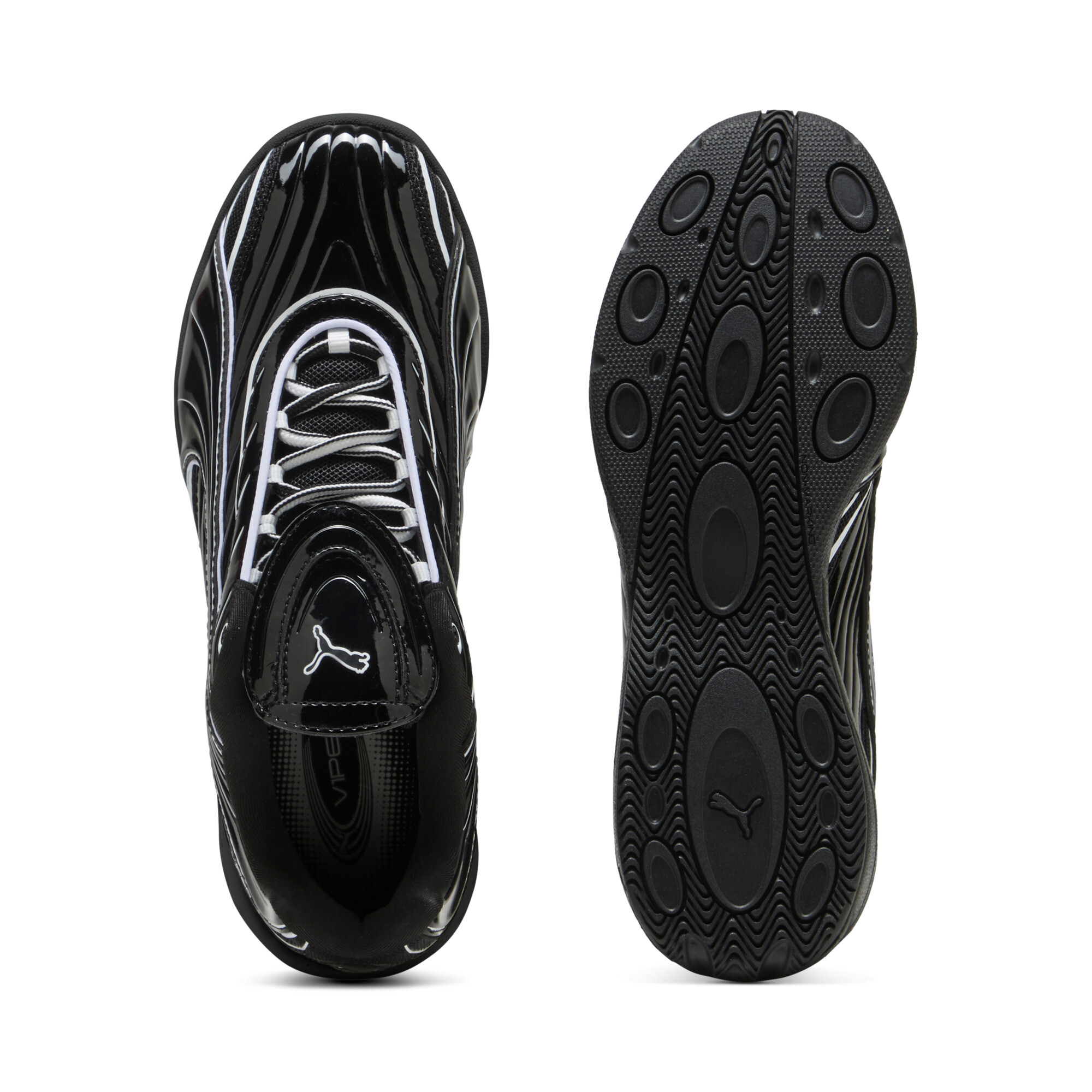 PUMA V-S2 glossy sneakers voor Dames, Zwart, Maat 39 thumbnail 4