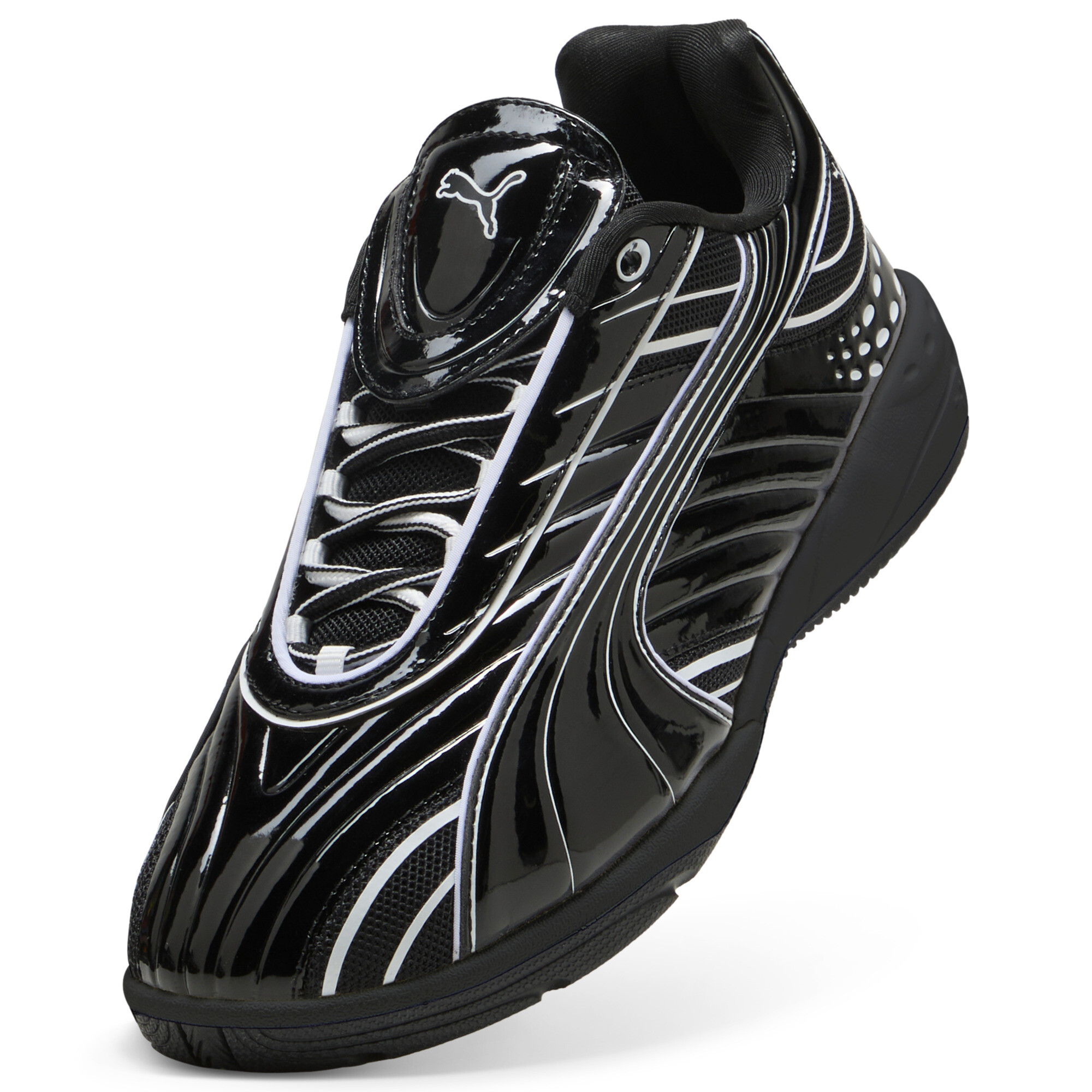 PUMA V-S2 glossy sneakers voor Dames, Zwart, Maat 39 thumbnail 2