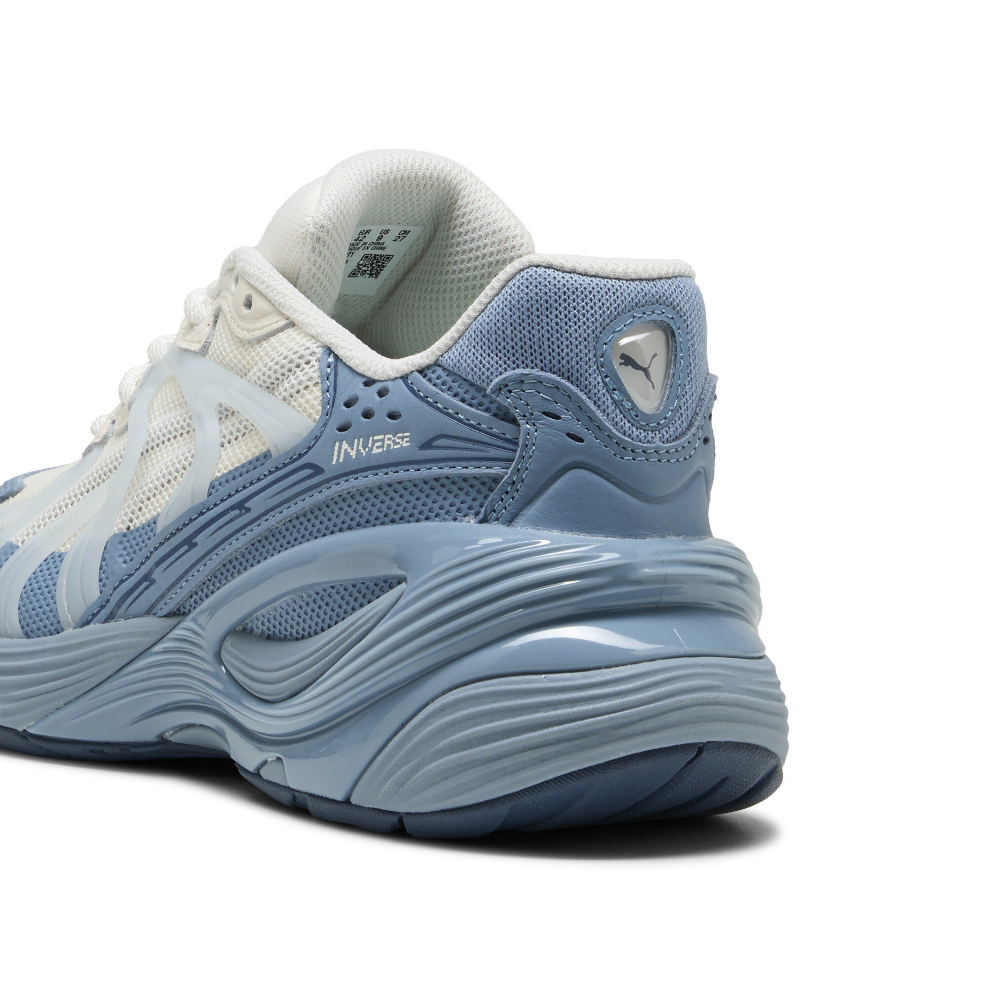 PUMA Inverse Cityscape uniseks sneakers, Blauw/Wit/Zilver, Maat 48 thumbnail 5