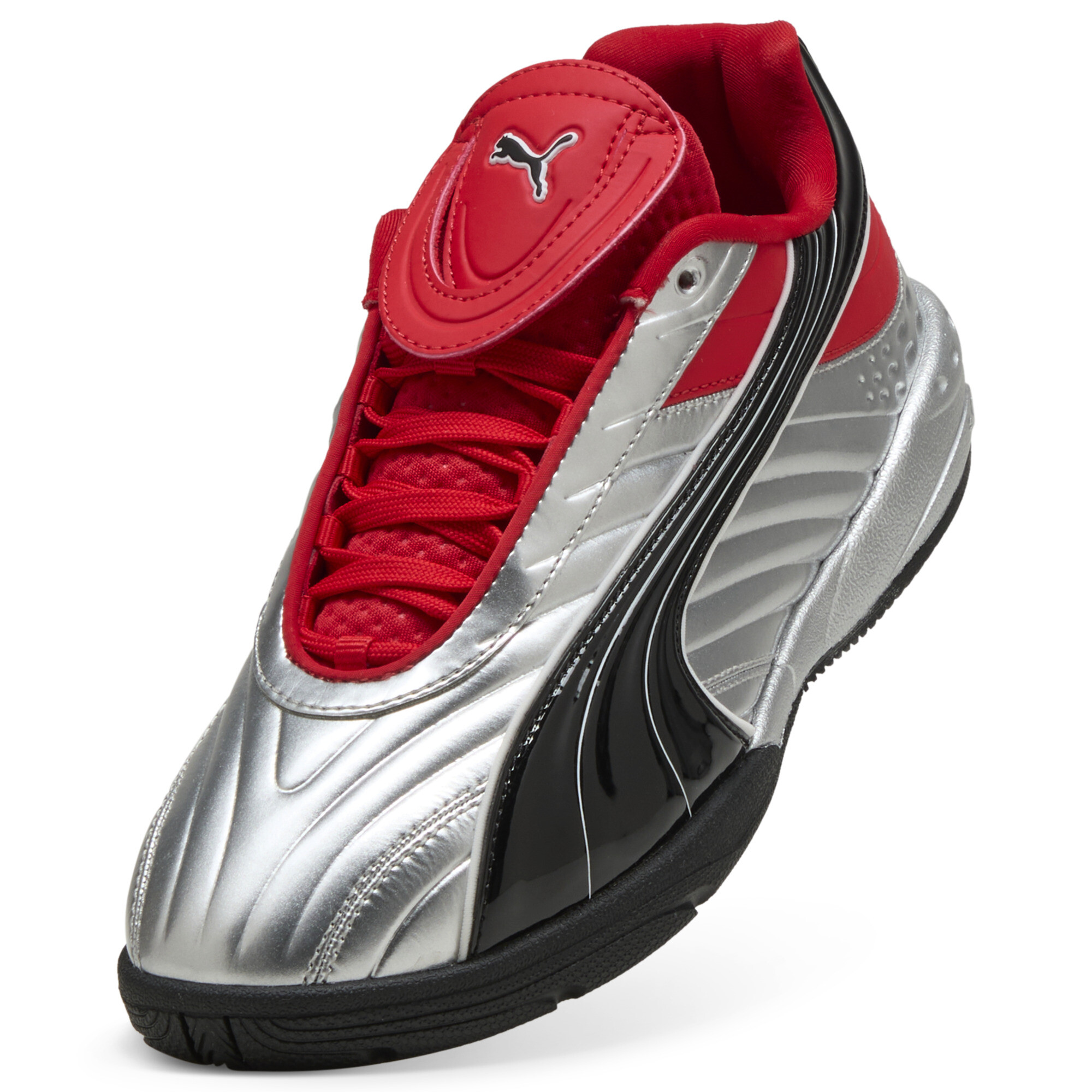 PUMA V-S2 Goalgetter sneakers, Rood/Zilver, Maat 37,5 thumbnail 2