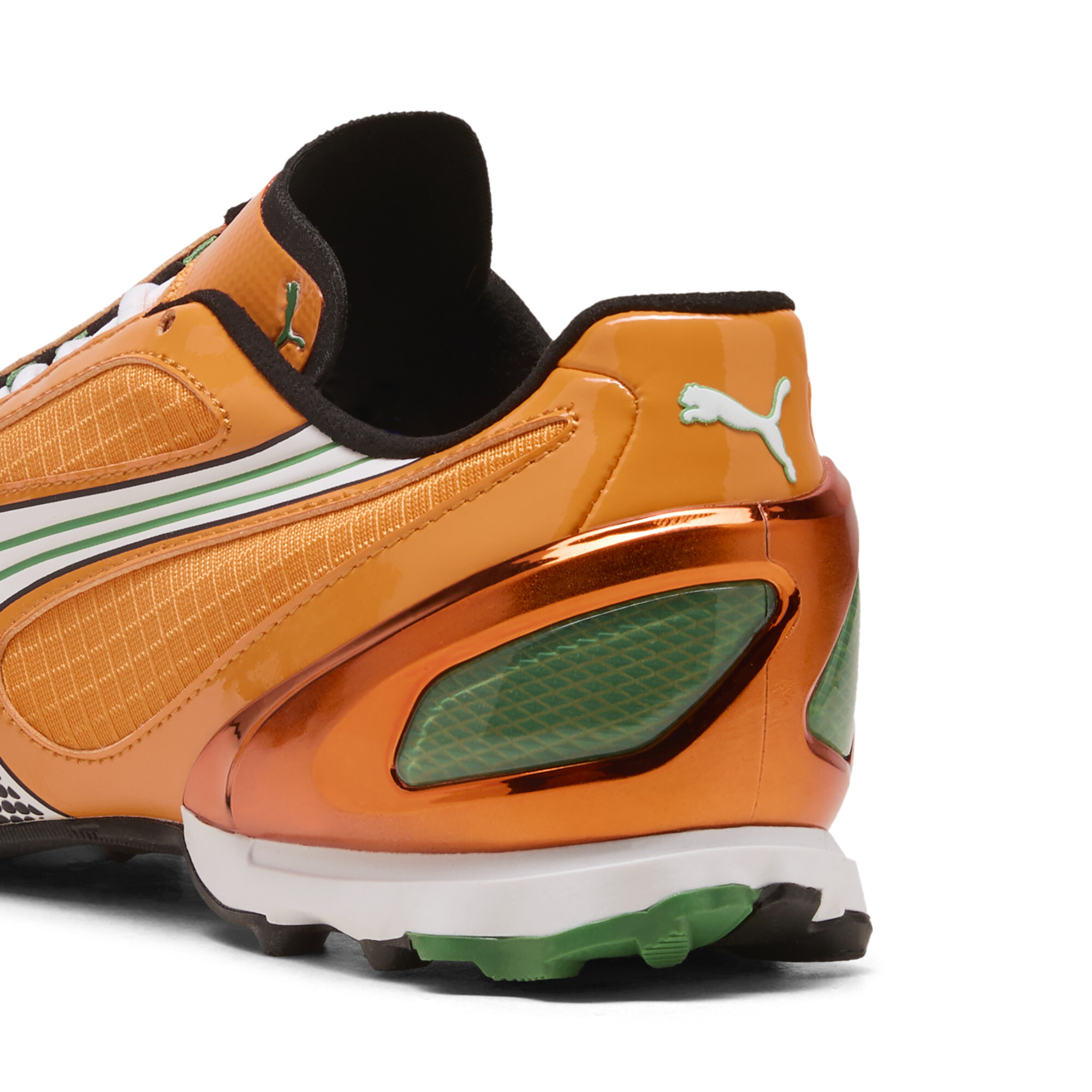 PUMA V-S1 TotalEnergies CAF Africa Cup of Nations sneakers Uniseks, Wit/Oranje, Maat 48 thumbnail 5