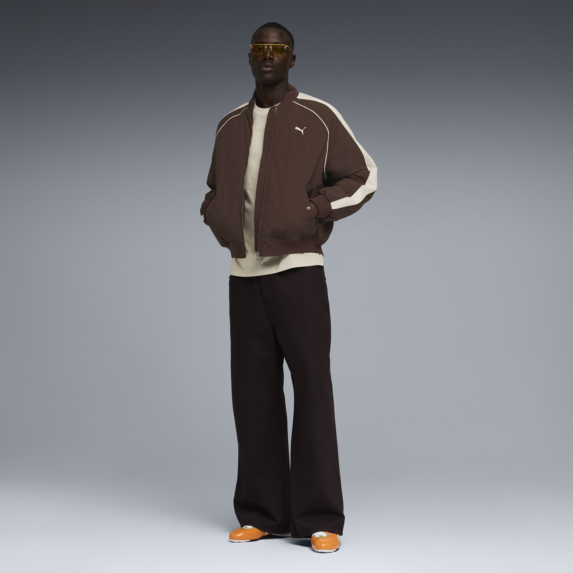 PUMA V-S1 TotalEnergies CAF Africa Cup of Nations sneakers Uniseks, Wit/Oranje, Maat 48 thumbnail 7