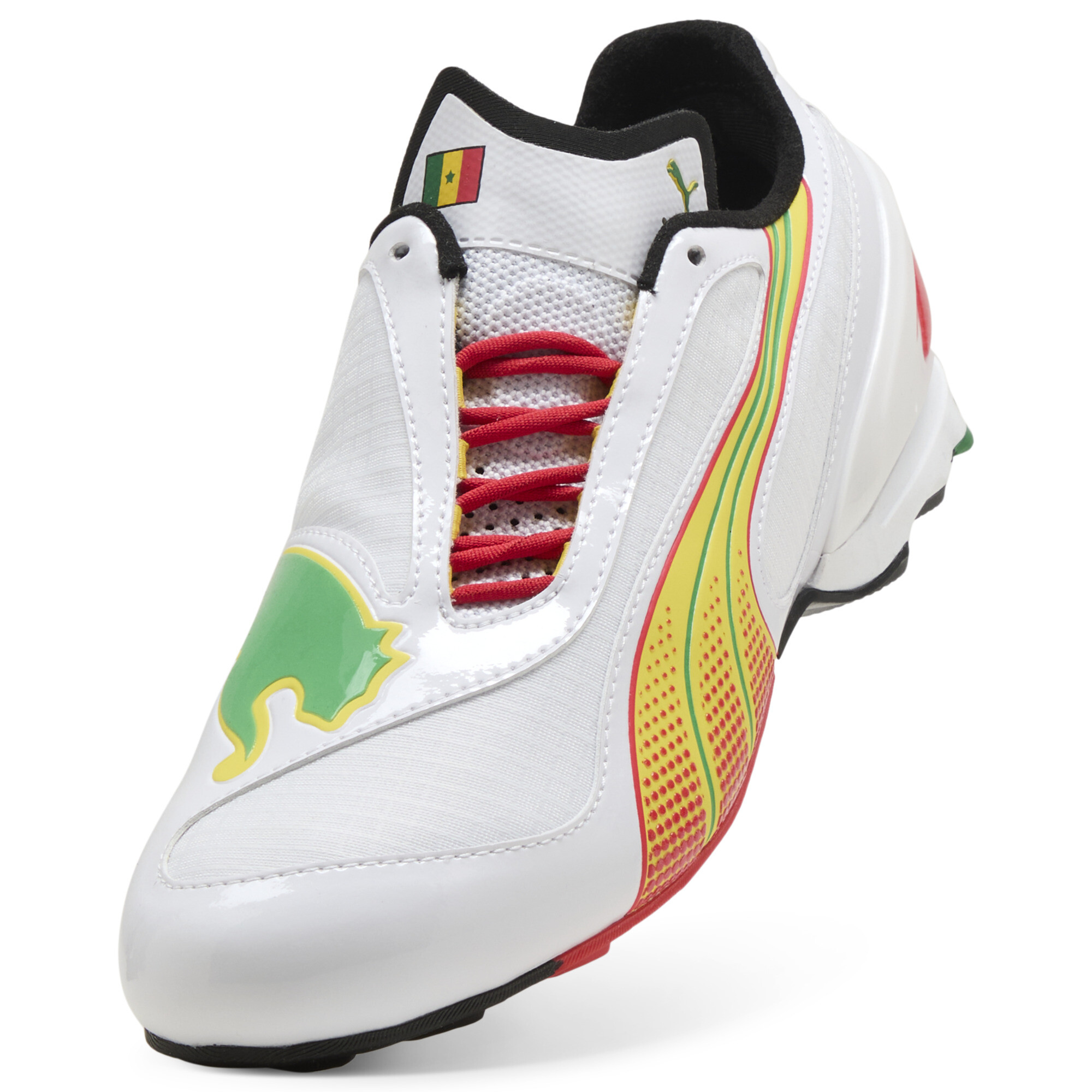 PUMA V-S1 TotalEnergies CAF Africa Cup of Nations sneakers Uniseks, Rood/Wit, Maat 40 thumbnail 2