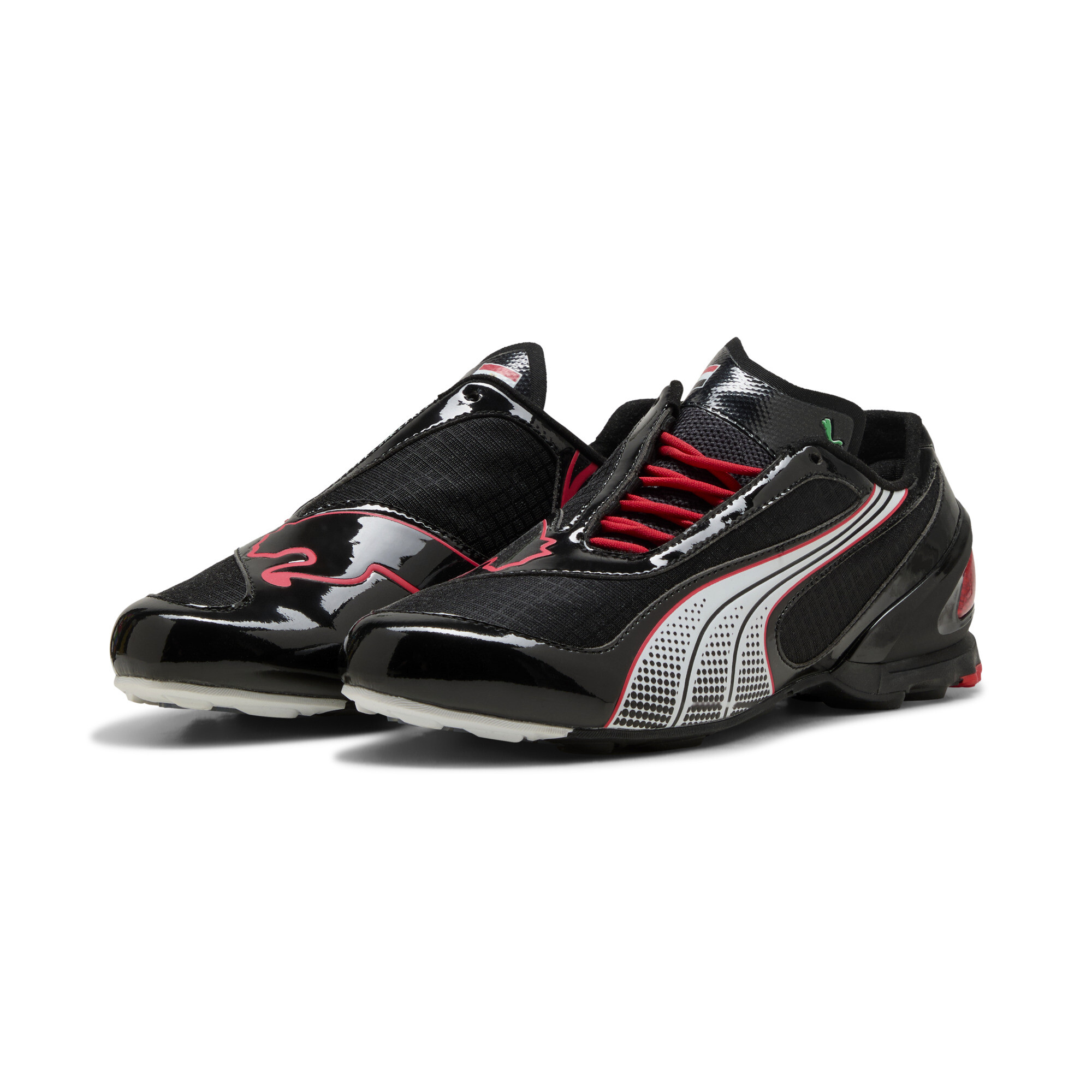 PUMA V-S1 TotalEnergies CAF Africa Cup of Nations sneakers Uniseks, Zwart/Rood, Maat 37 thumbnail 6
