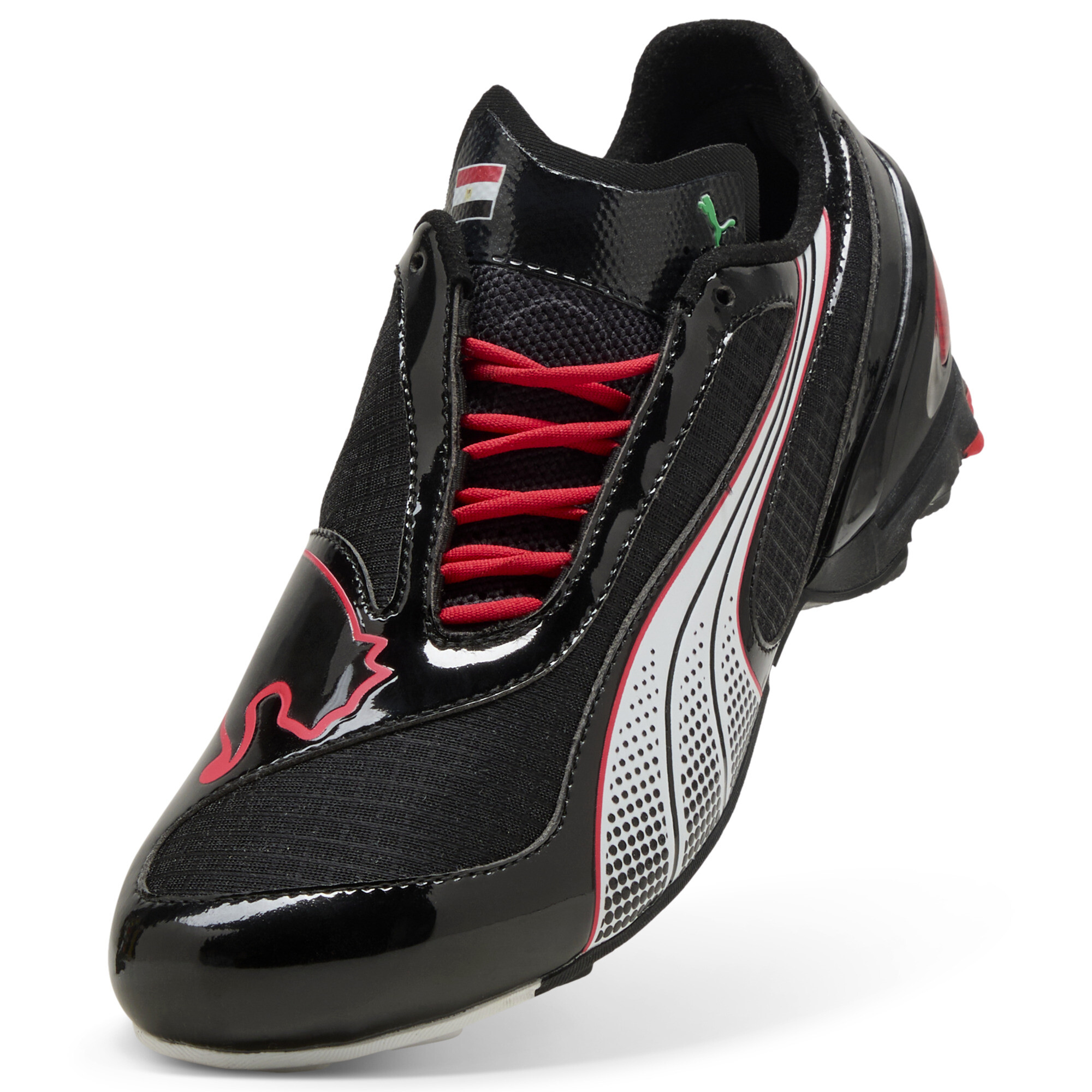 PUMA V-S1 TotalEnergies CAF Africa Cup of Nations sneakers Uniseks, Zwart/Rood, Maat 37 thumbnail 2
