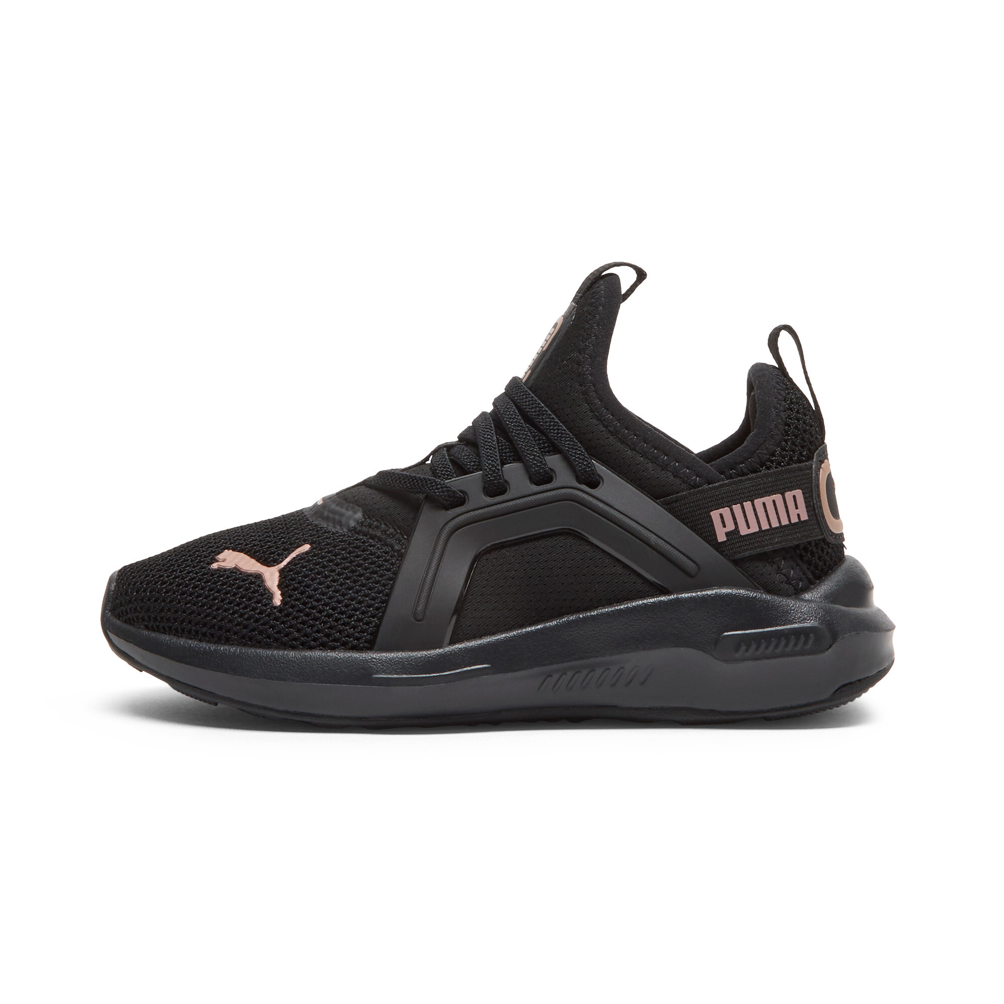 Puma Soft Enzo 5 Rose Gold Little Kids' Sneakers In Black