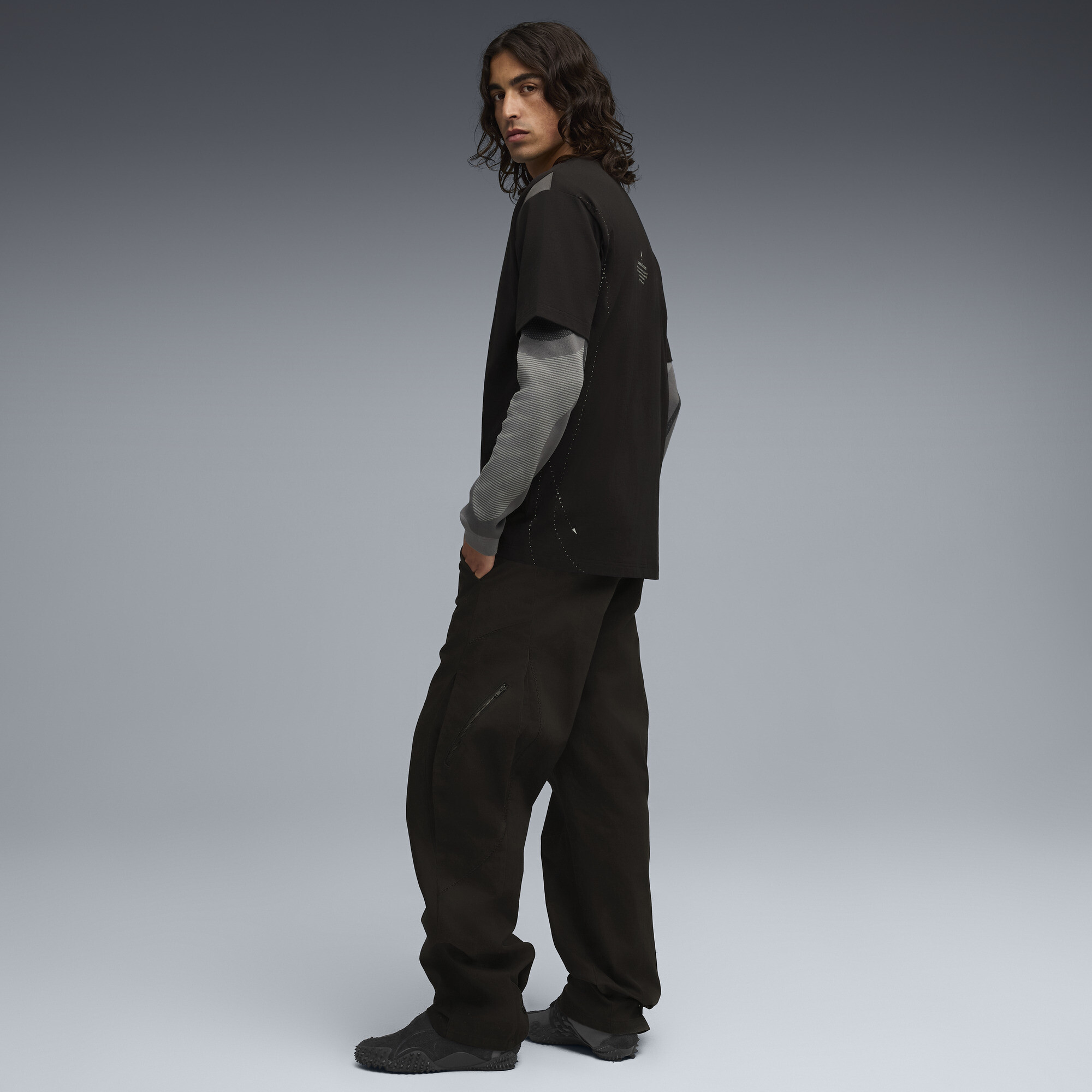 PUMA x SAN SAN GEAR Mostro Cage uniseks sneakers, Zwart/Grijs, Maat 38 thumbnail 8