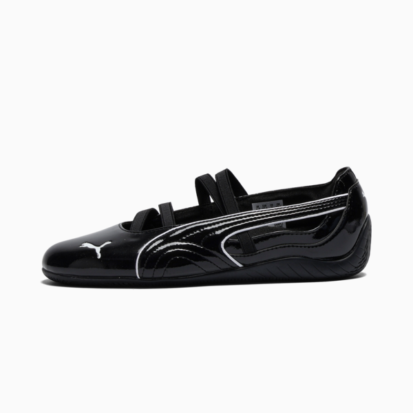 Speedcat Glossy Ballet Sneakers Women, PUMA Black-PUMA White, large-ZAF