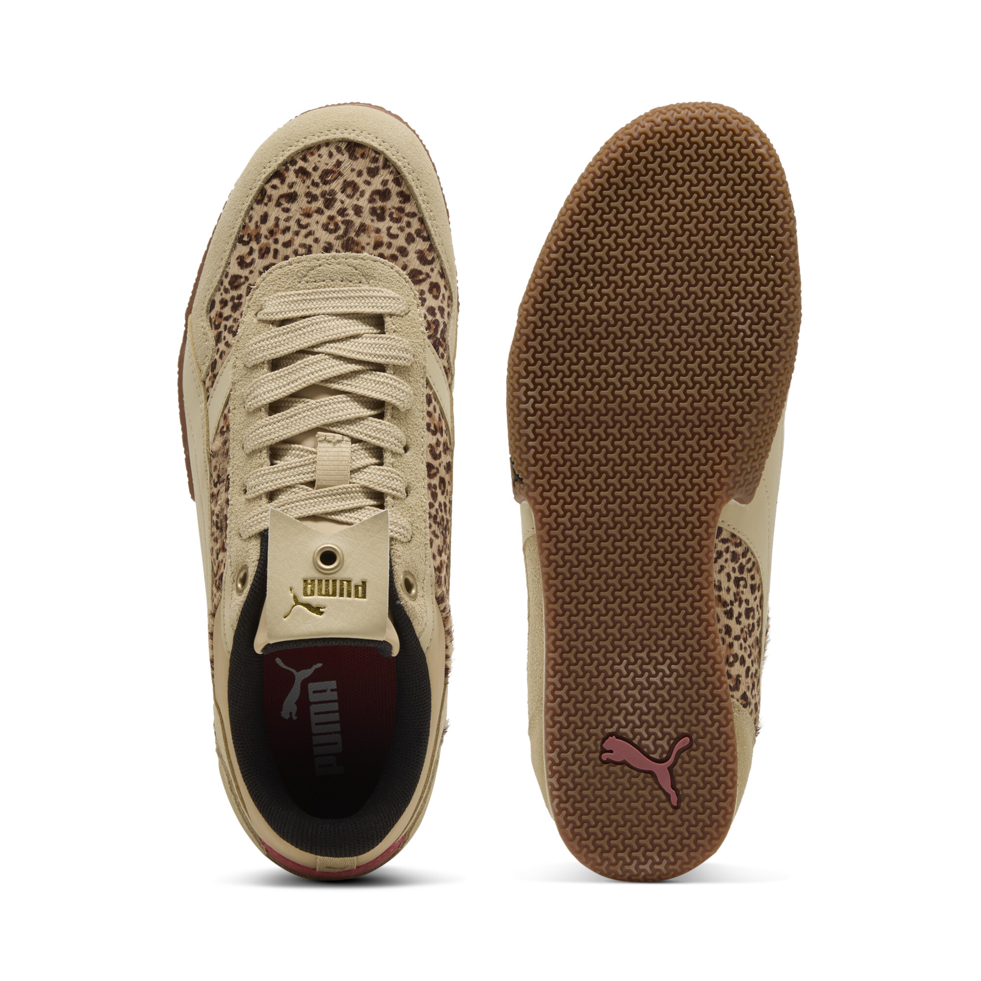 PUMA Bella Donna Animal Flair sneakers voor Dames, Roze/Bruin, Maat 42 thumbnail 4