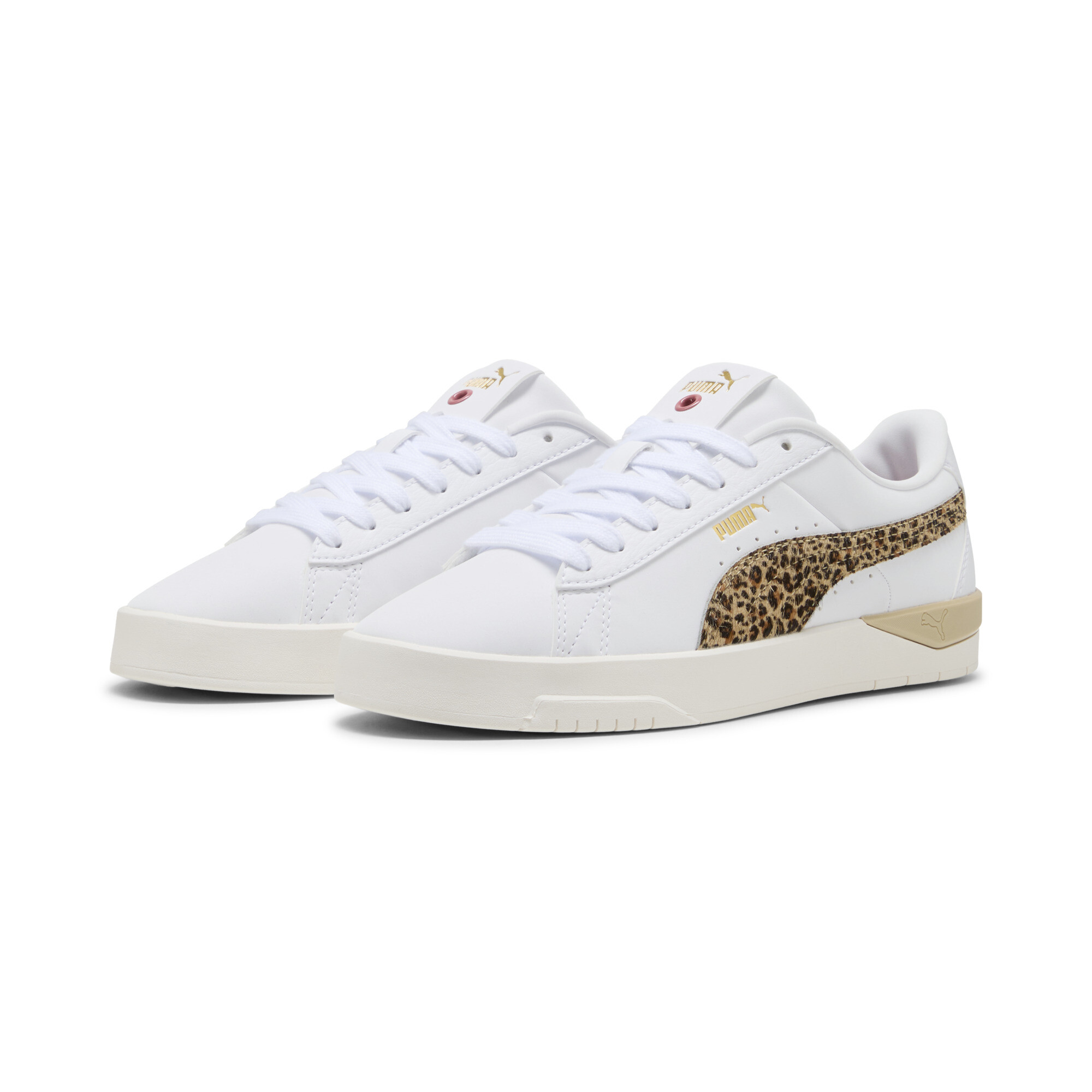 PUMA Jada Classic Animal Flair sneakers voor Dames, Rood/Wit/Goud, Maat 38,5 thumbnail 6