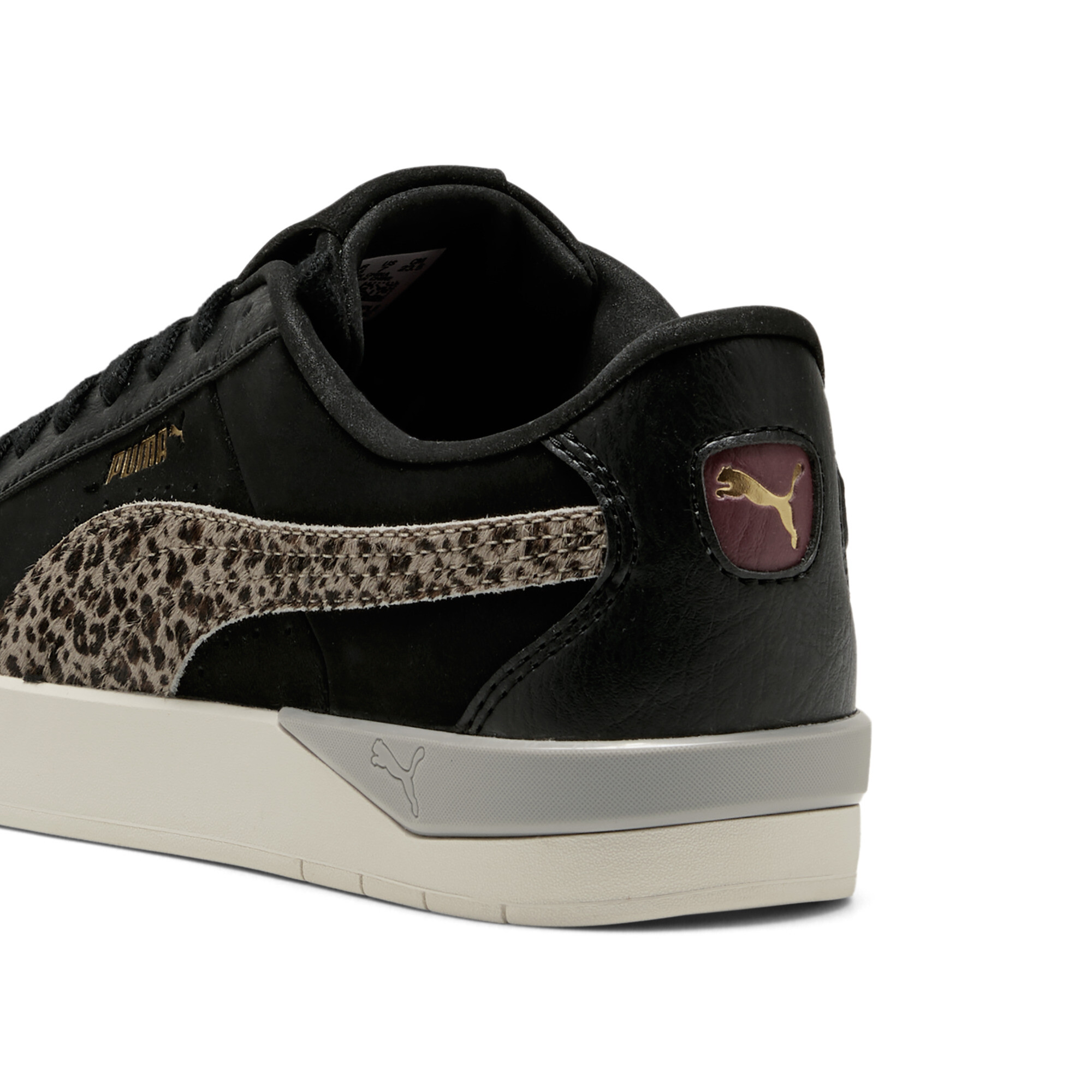 PUMA Jada Classic Animal Flair sneakers voor Dames, Zwart/Rood/Goud, Maat 37,5 thumbnail 5