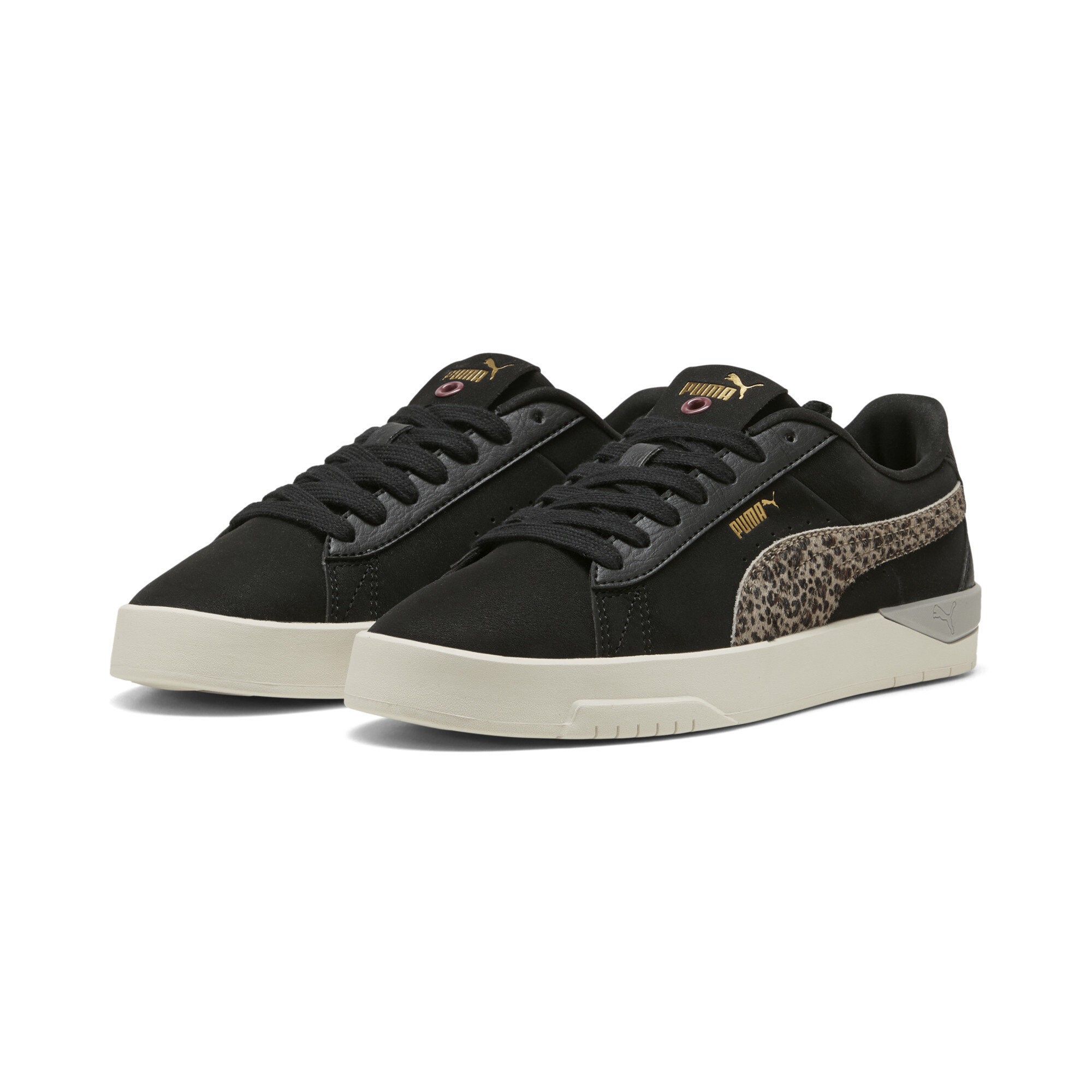 PUMA Jada Classic Animal Flair sneakers voor Dames, Zwart/Rood/Goud, Maat 37,5 thumbnail 6