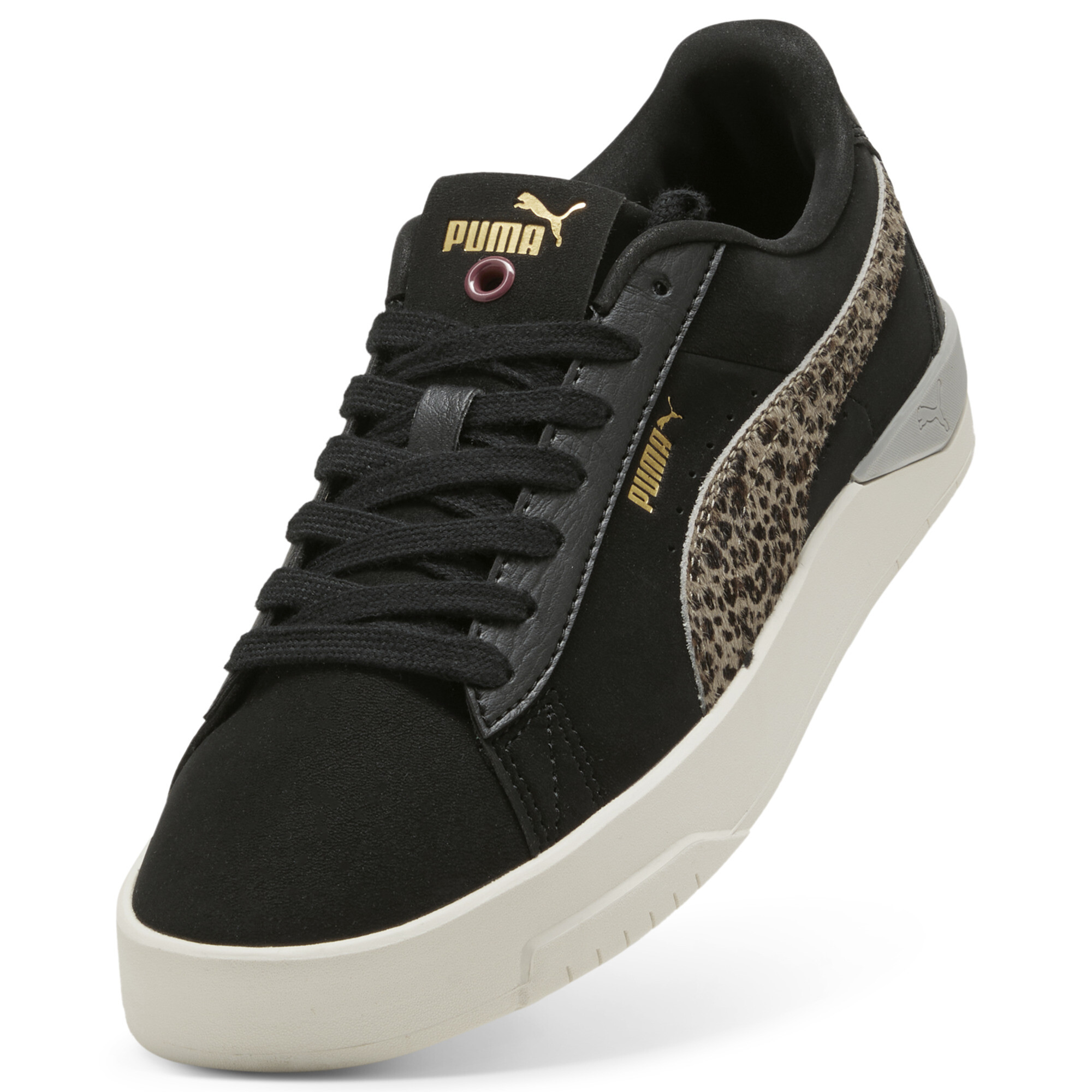 PUMA Jada Classic Animal Flair sneakers voor Dames, Zwart/Rood/Goud, Maat 37,5 thumbnail 2