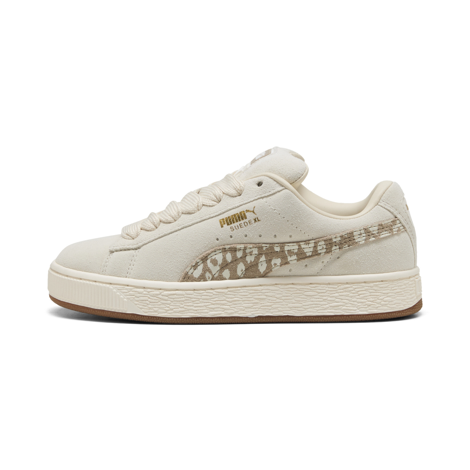 Puma Suede Xl Leopard Jr Youth Shoes In Multi