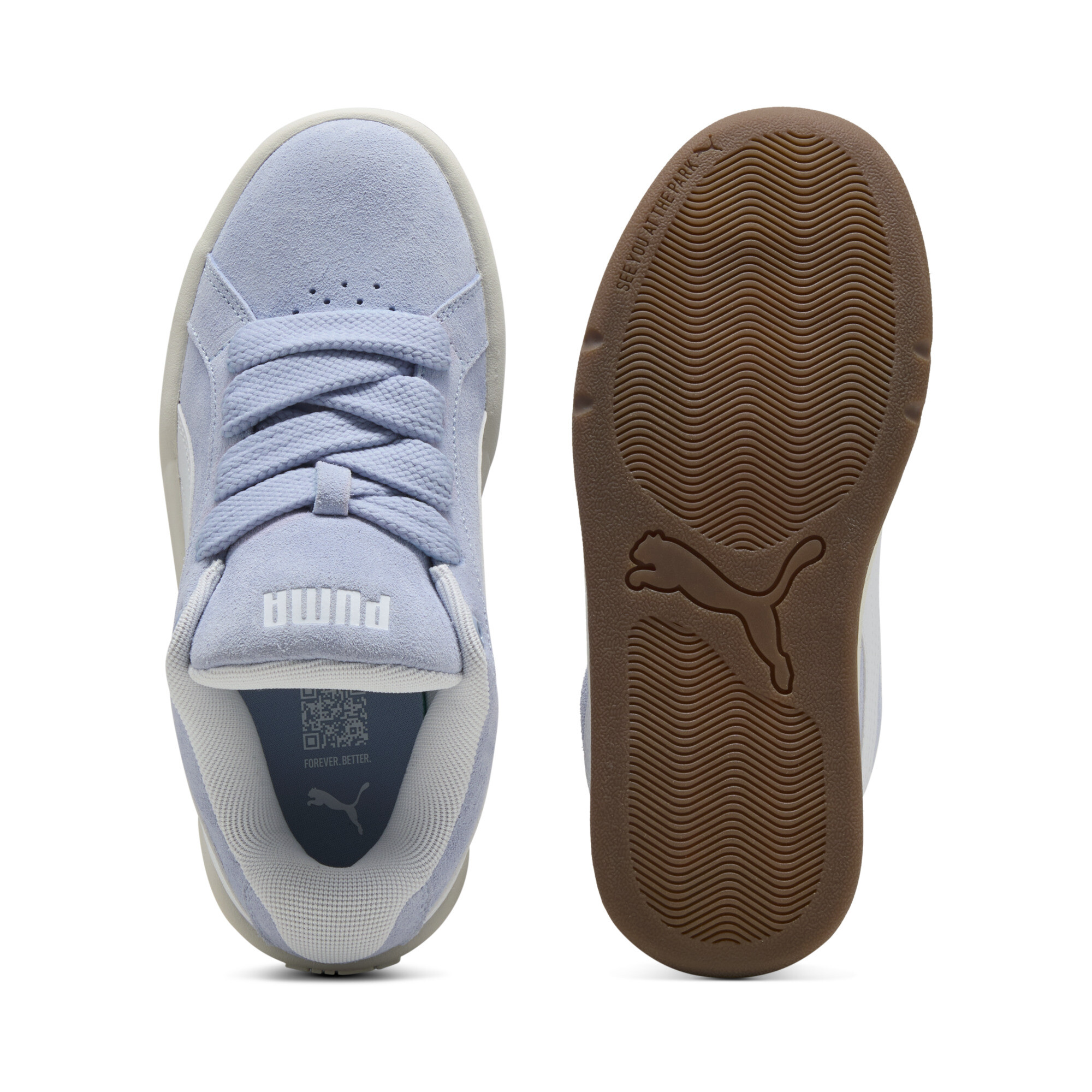 PUMA Park Lifestyle sneakers, Blauw/Wit, Maat 37,5 thumbnail 4