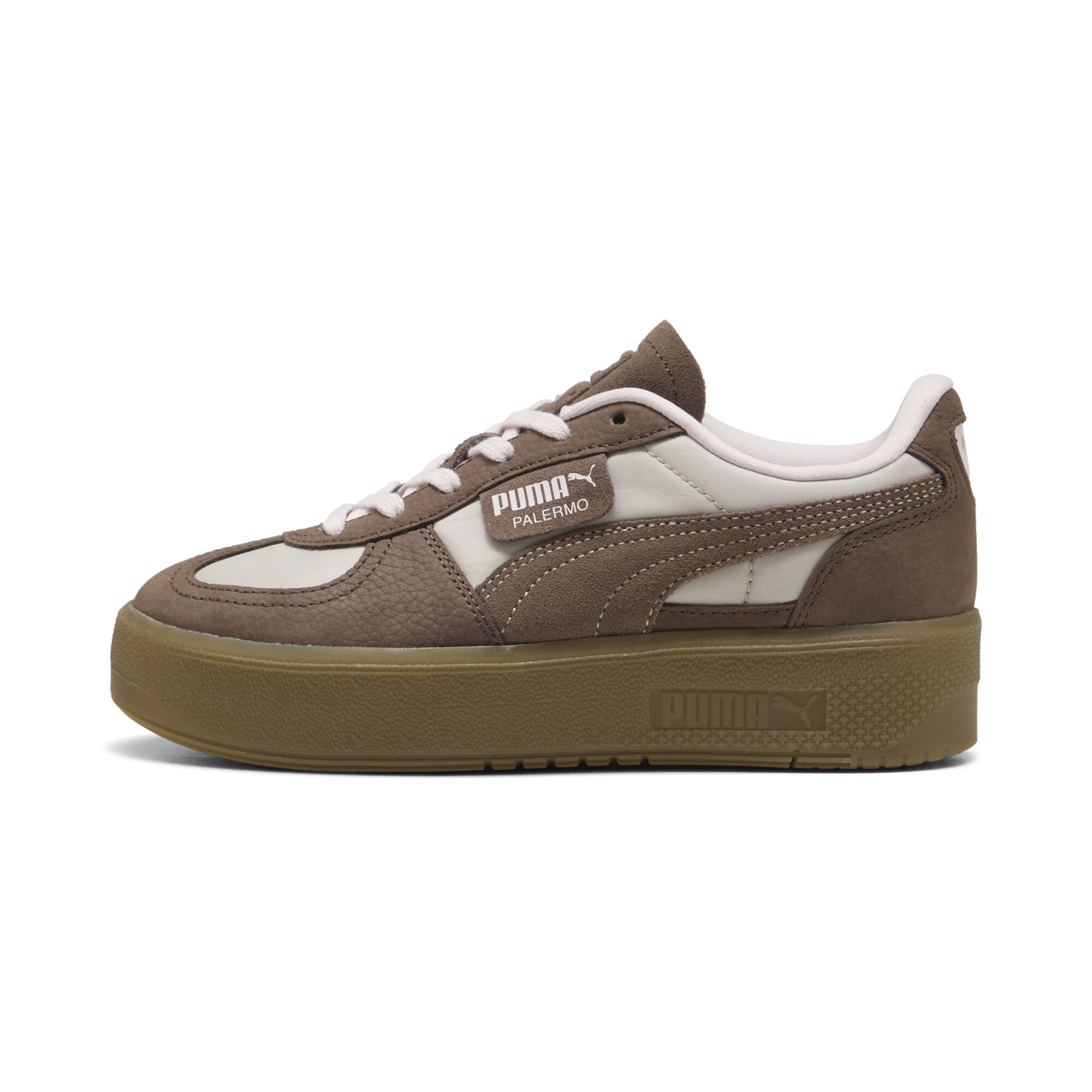 PUMA Palermo Elevata Wine Club Women's Platform Sneakers in Beige - 404358_01