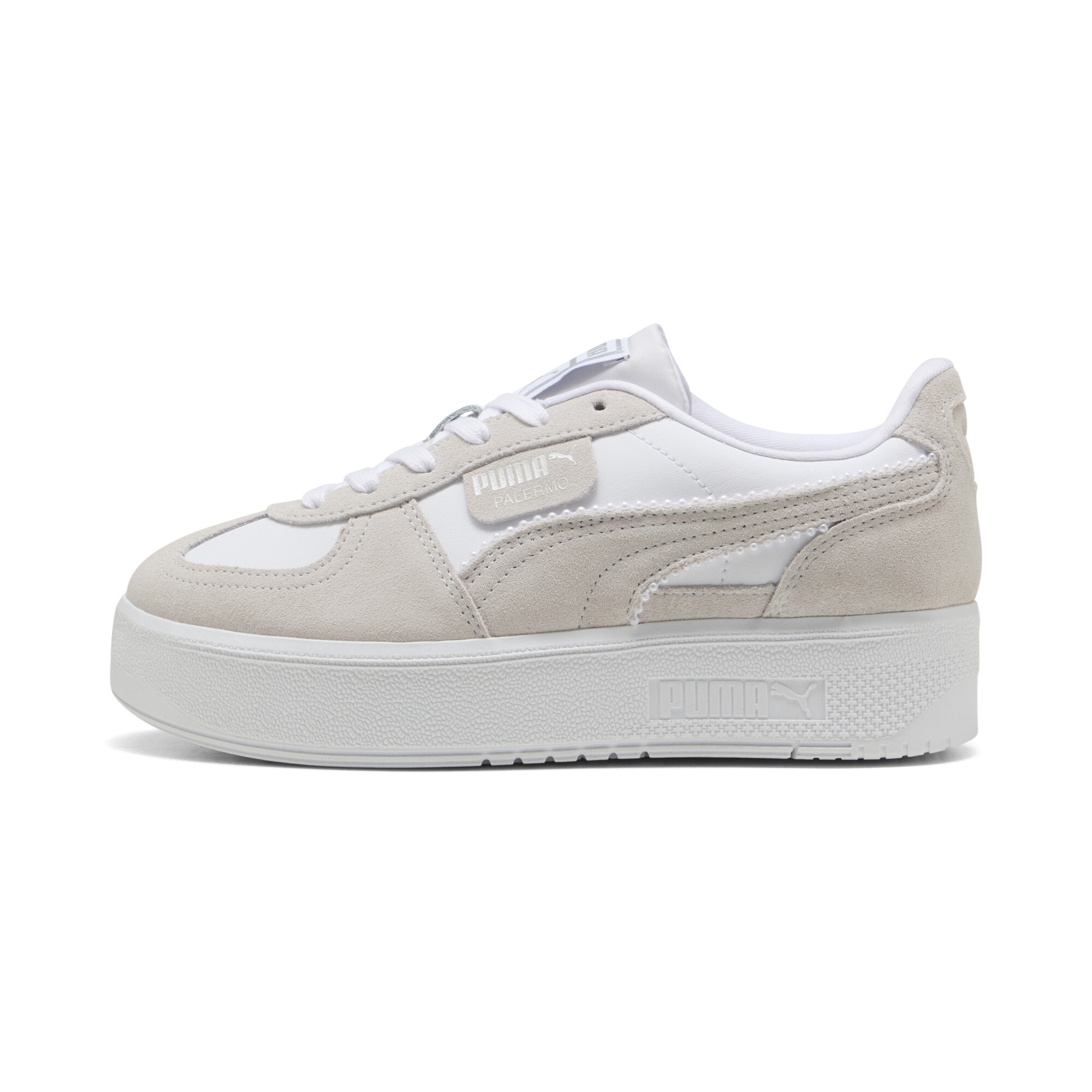 PUMA Palermo Elevata Winter Bliss Women's Platform Sneakers in White - 404360_01