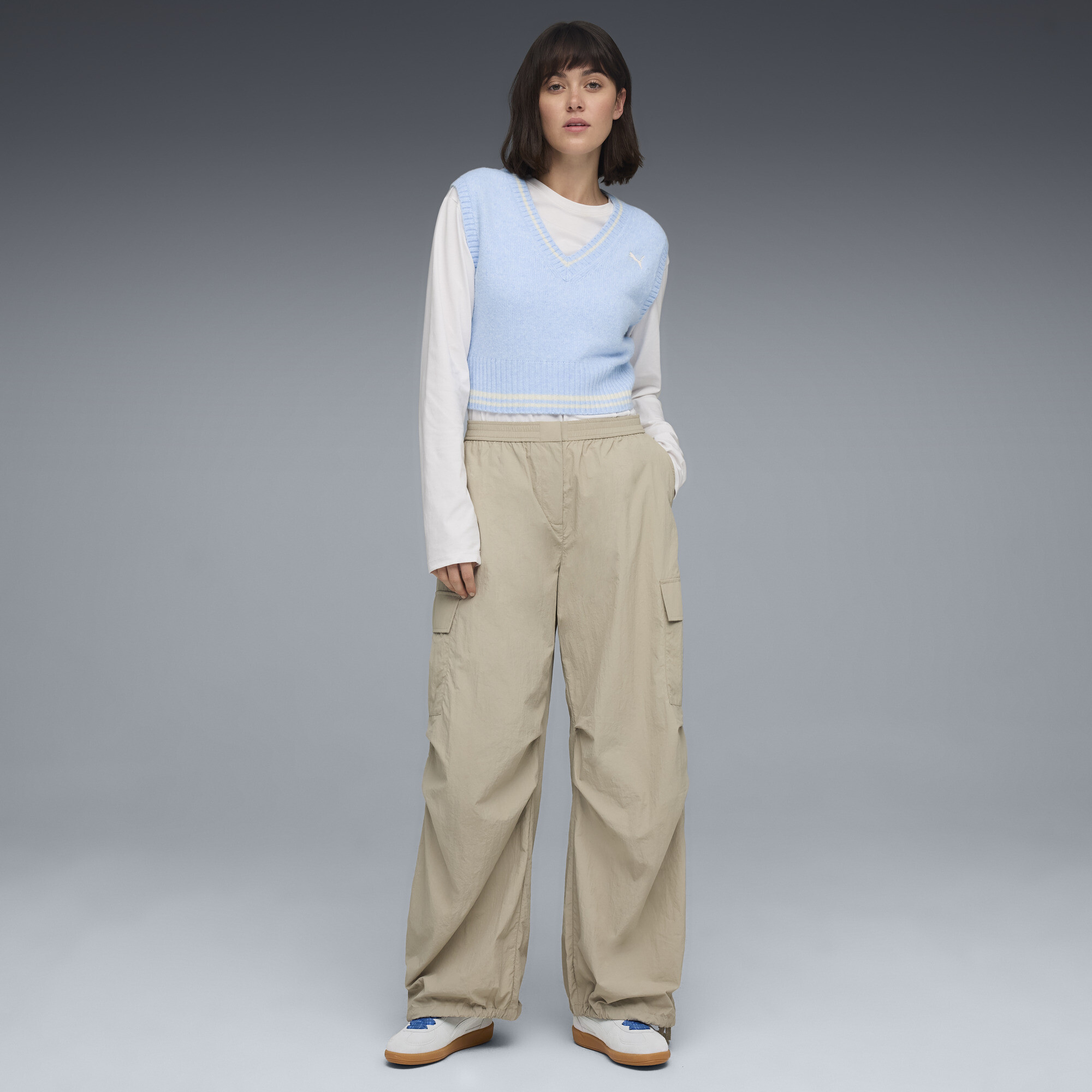 PUMA Palermo Laces sneakers voor Dames, Zilver, Maat 41 thumbnail 7