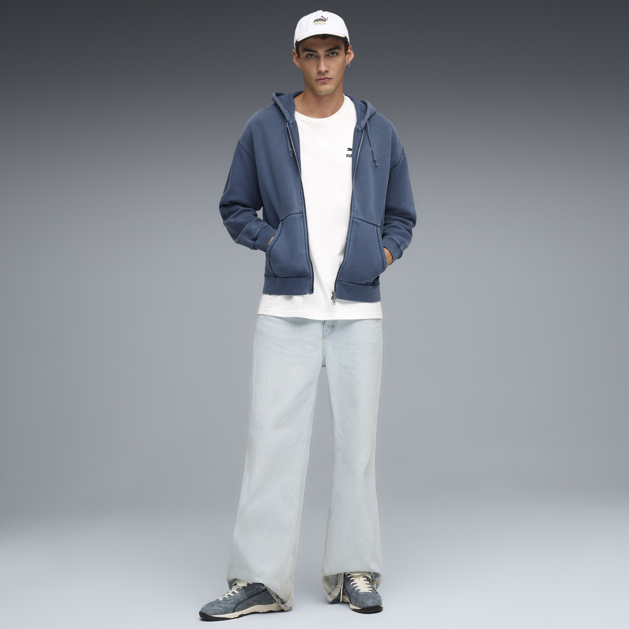 PUMA King Indoor Premium sneakers, Blauw/Wit, Maat 43 thumbnail 7