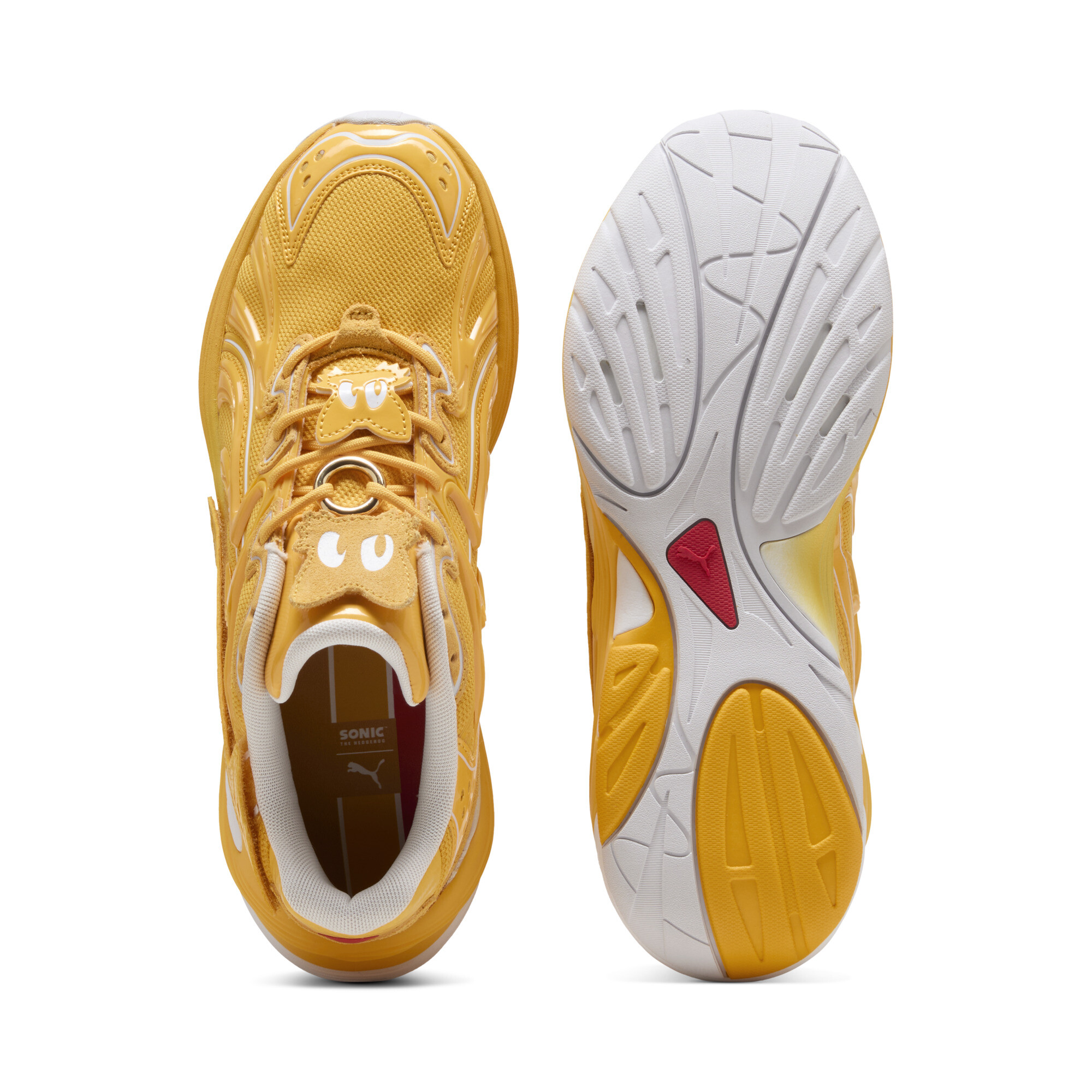 PUMA x SONIC THE HEDGEHOG Inverse Tails uniseks sneakers, Geel, Maat 47 thumbnail 5