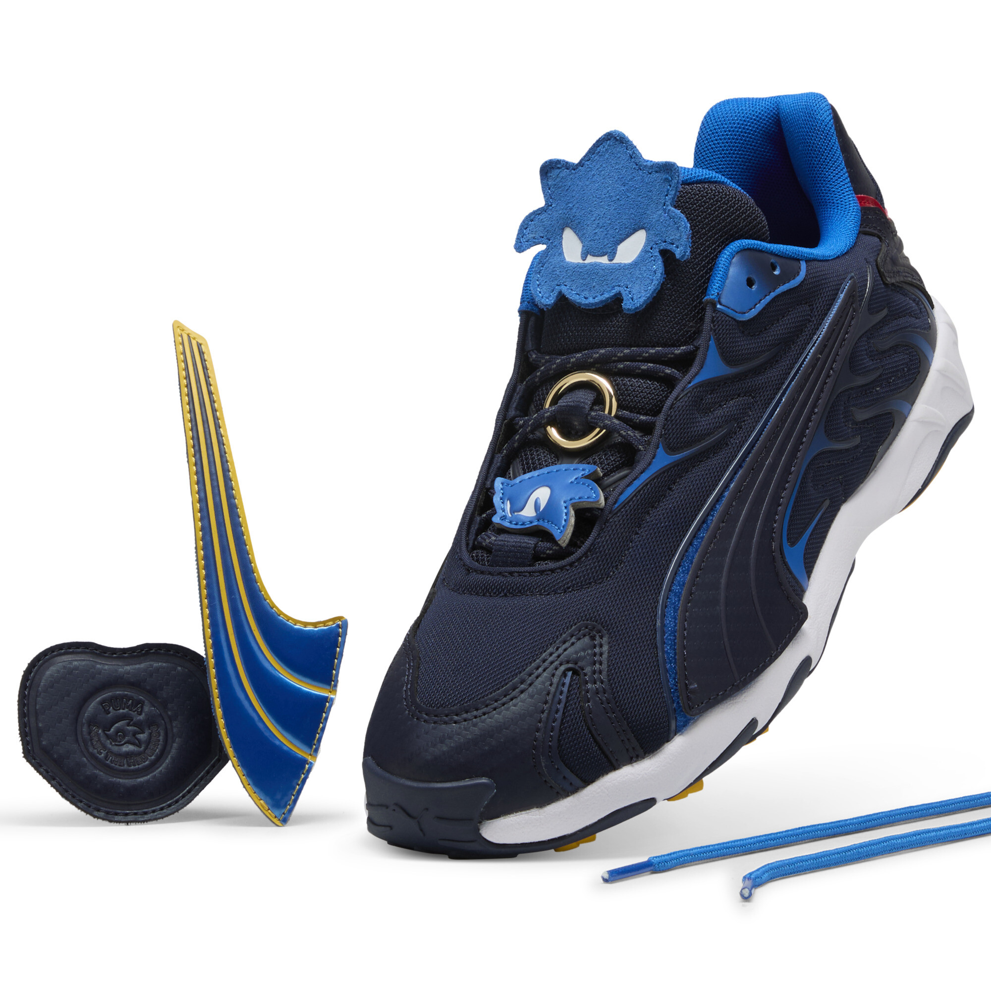 PUMA x SONIC THE HEDGEHOG Inhale Sneakers uniseks, Blauw, Maat 46 thumbnail 2