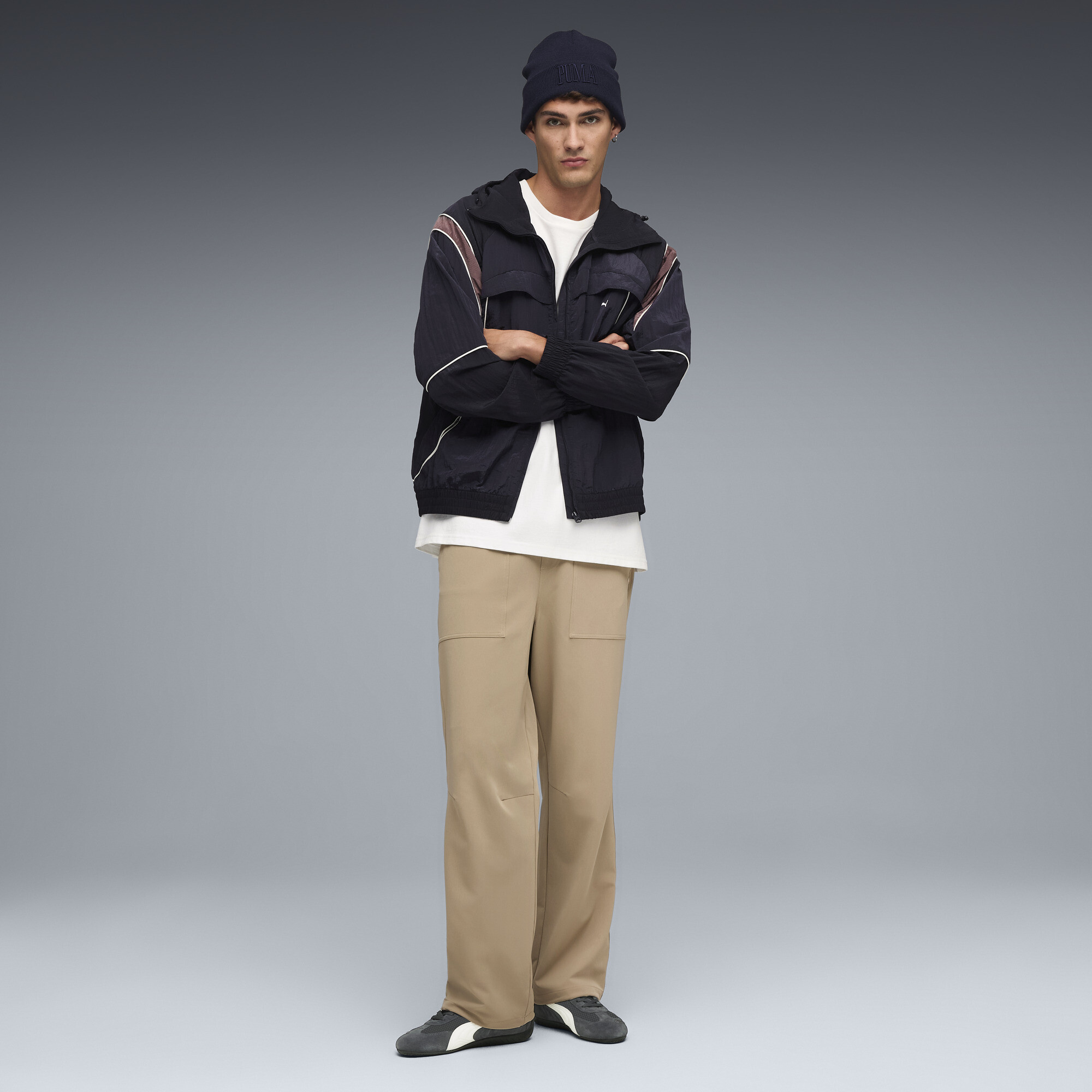 PUMA Mostro Mesh sneakers uniseks, Grijs/Wit, Maat 40,5 thumbnail 7