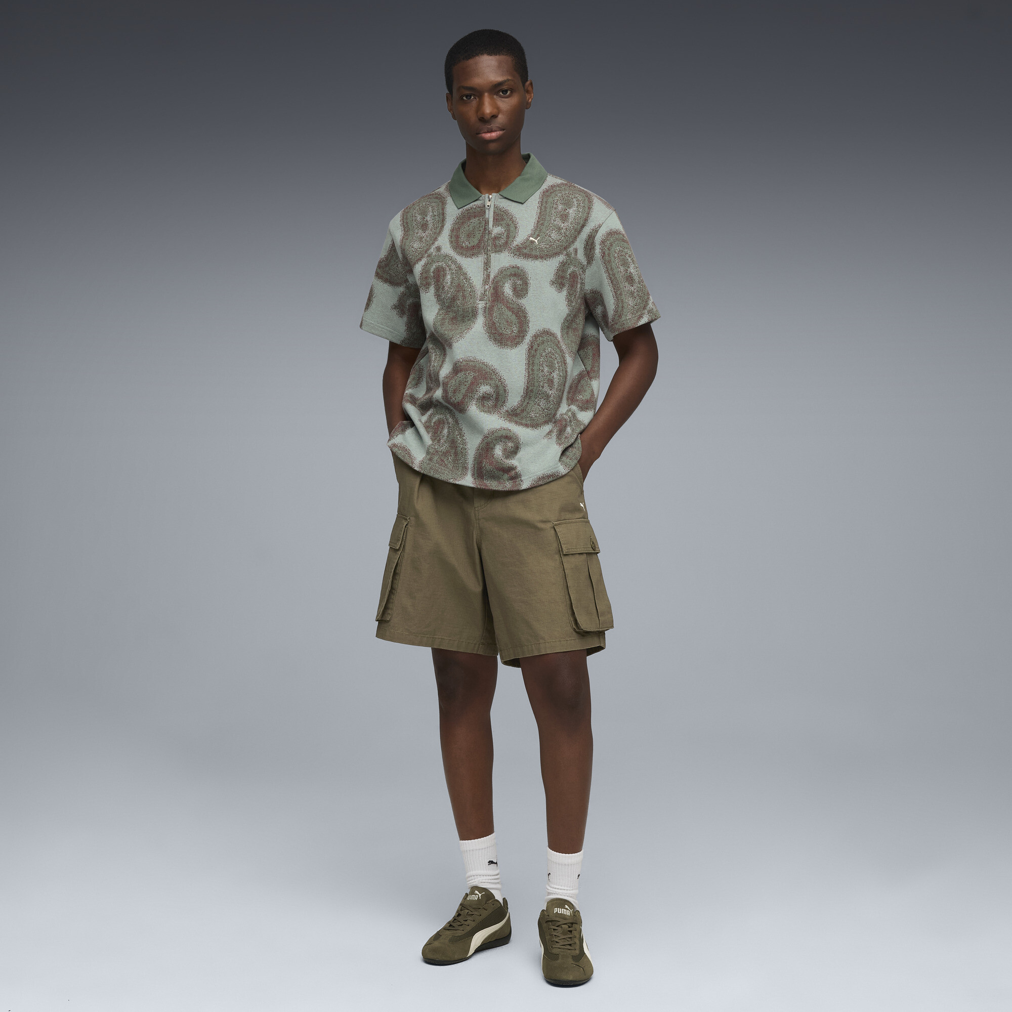 PUMA Mostro Mesh sneakers uniseks, Groen/Wit, Maat 40 thumbnail 7