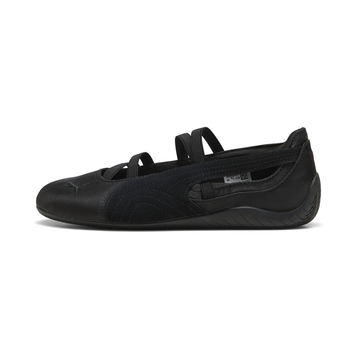 Speedcat Satin Ballet Sneakers Women in Black/Cool Dark Gray by PUMA, UK 3.5