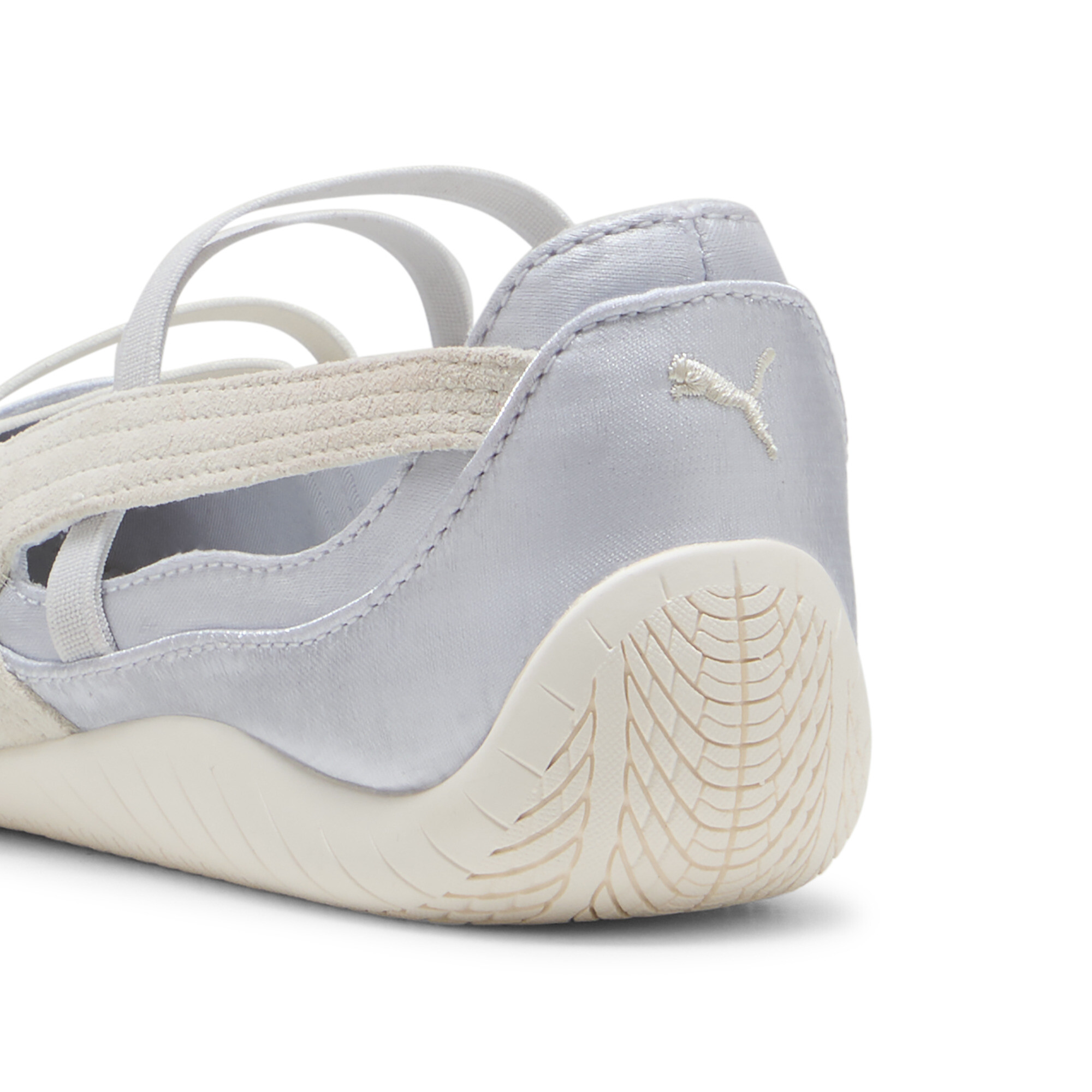 PUMA Speedcat Satin Ballet sneakers voor Dames, Wit/Zilver, Maat 39 thumbnail 5