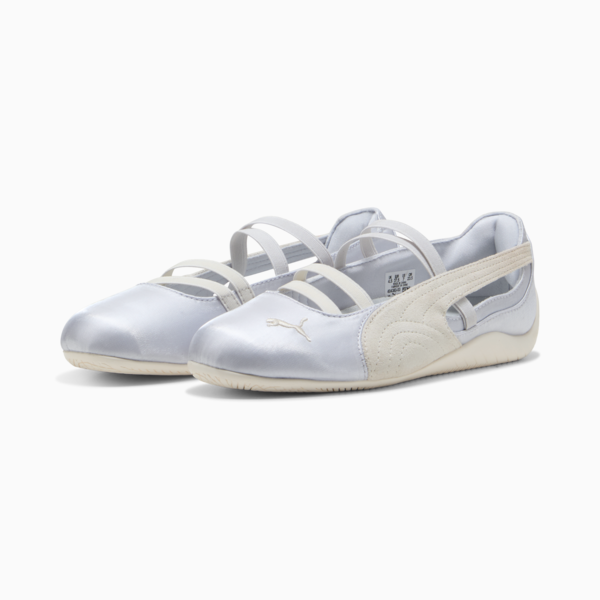Speedcat Satin Ballet Sneakers Women, Silver Mist-Warm White, large-ZAF
