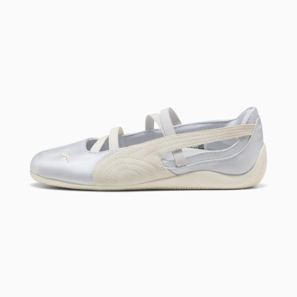 Speedcat Satin Ballet Sneakers Women, Silver Mist-Warm White, large-ZAF