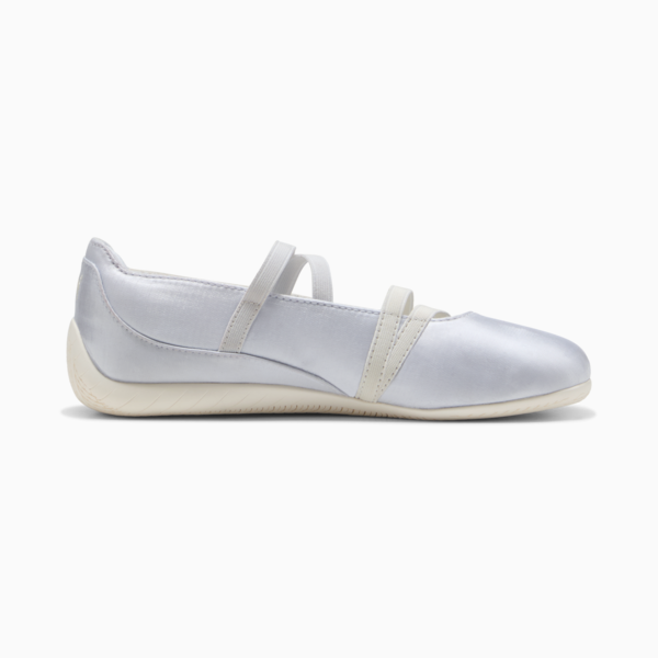 Speedcat Satin Ballet Sneakers Women, Silver Mist-Warm White, large-ZAF