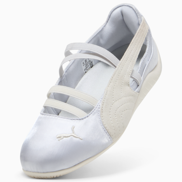 Speedcat Satin Ballet Sneakers Women, Silver Mist-Warm White, large-ZAF