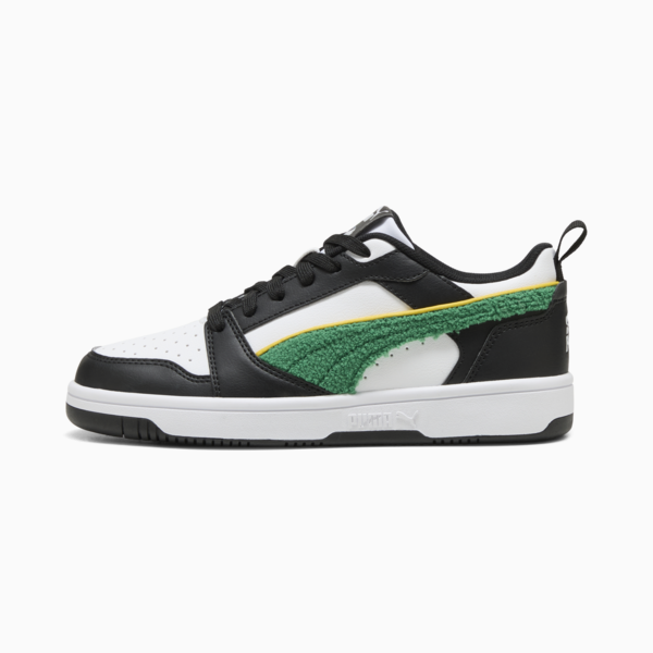 Tenis Rebound V6 Low Super PUMA para adolescentes, PUMA White-Archive Green-PUMA Black, large-MEX