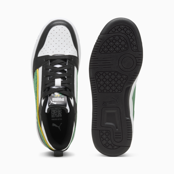 Tenis Rebound V6 Low Super PUMA para adolescentes, PUMA White-Archive Green-PUMA Black, large-MEX
