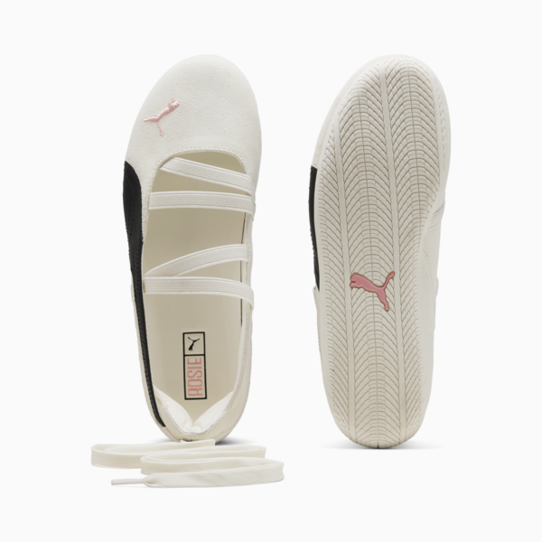 PUMA x ROSÉ Speedcat Ballet Shoes Women, Warm White-PUMA Black-Frosty Pink, large-ZAF