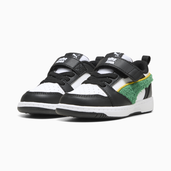 Tenis Rebound V6 Low Super PUMA para bebés, PUMA White-Archive Green-PUMA Black, large-MEX