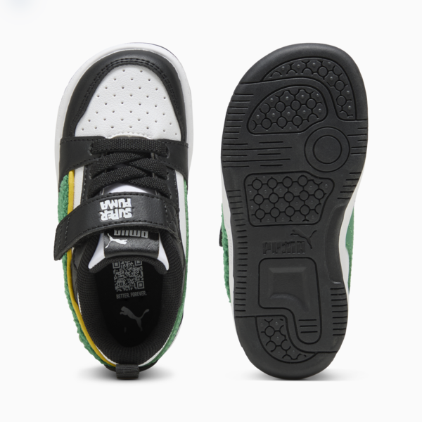 Tenis Rebound V6 Low Super PUMA para bebés, PUMA White-Archive Green-PUMA Black, large-MEX