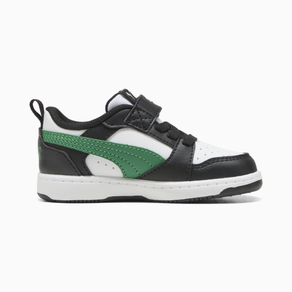 Tenis Rebound V6 Low Super PUMA para bebés, PUMA White-Archive Green-PUMA Black, large-MEX