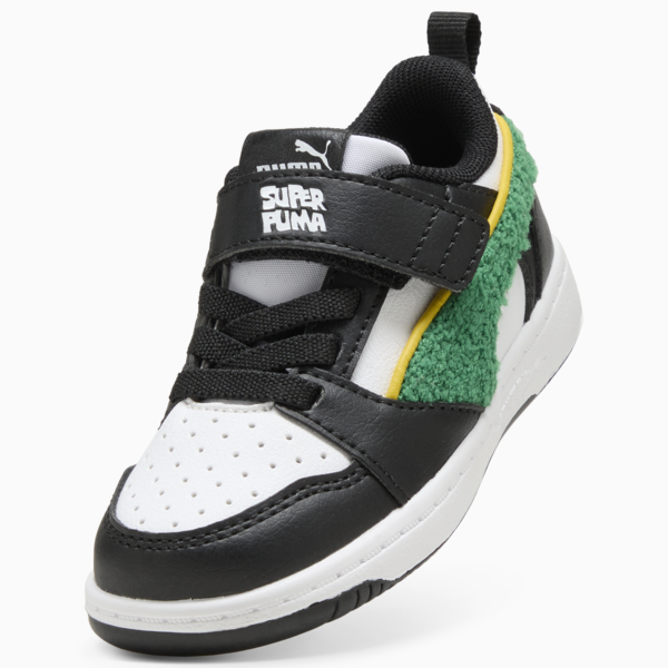 Tenis Rebound V6 Low Super PUMA para bebés, PUMA White-Archive Green-PUMA Black, large-MEX