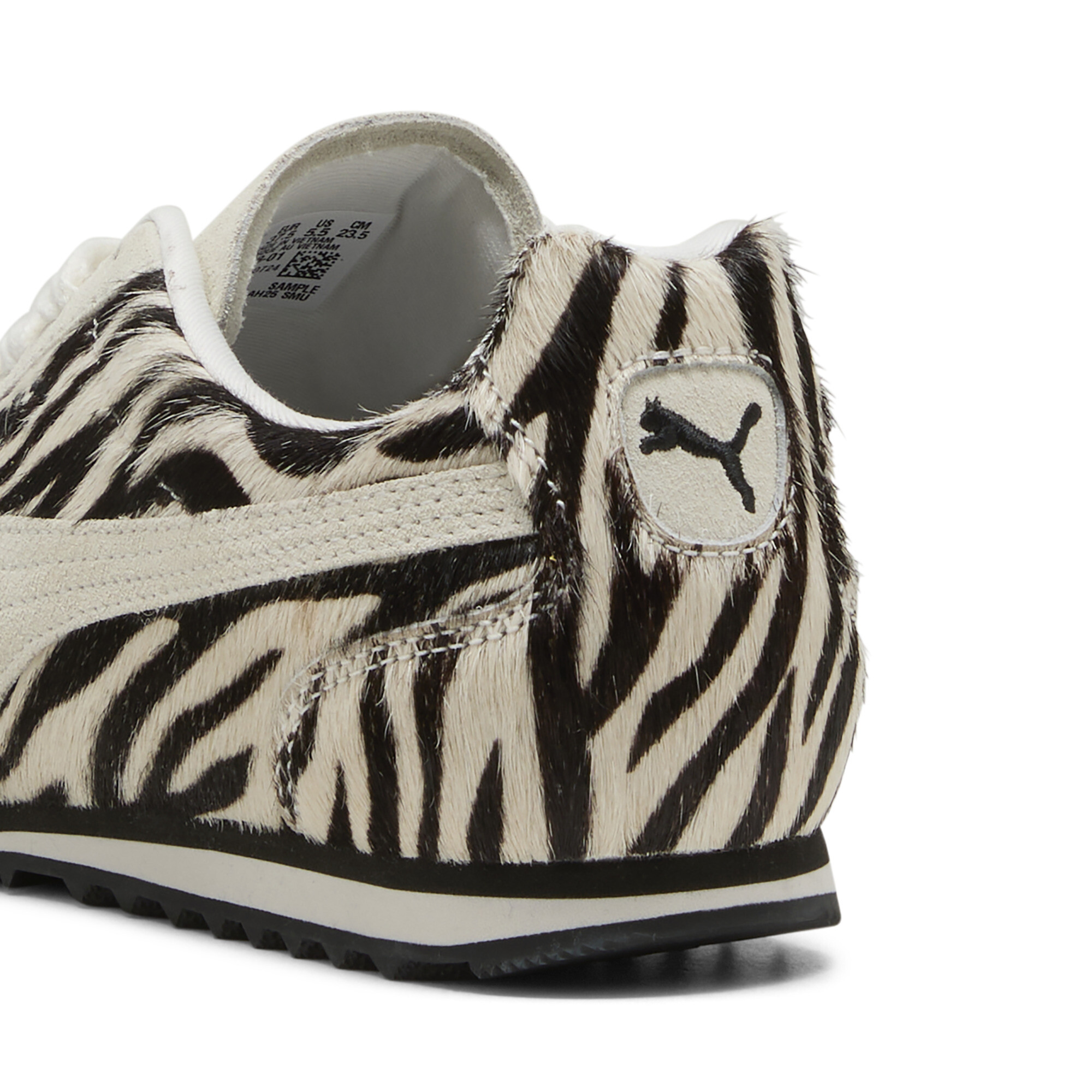 PUMA Arizona Zebra sneakers voor Dames, Zwart/Wit, Maat 38,5 thumbnail 5