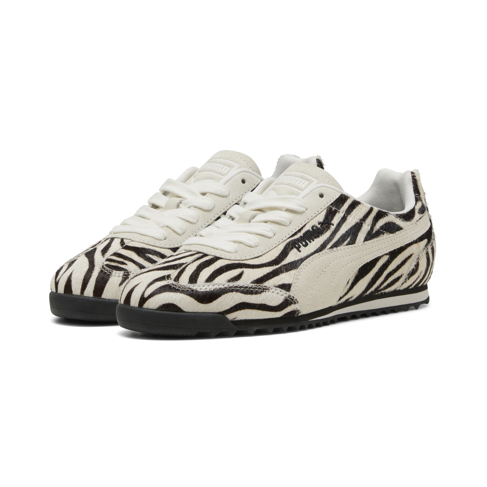 PUMA Arizona Zebra sneakers voor Dames, Zwart/Wit, Maat 38,5 thumbnail 6